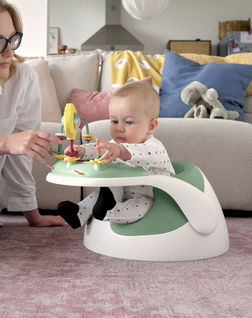 Baby Snug & Activity Tray - Eucalyptus image number 1