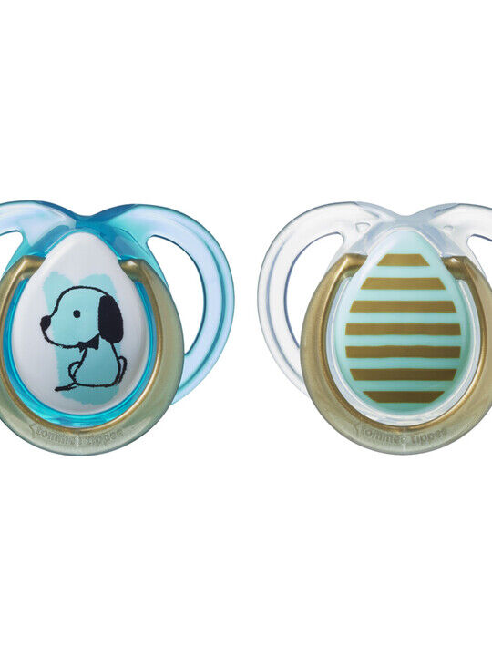 Tommee Tippee MODA Soother, (0-6 months), Pack of 2 -Boy image number 4