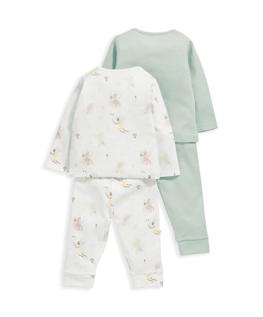2 Pack Long Sleeve Fairy Pyjamas image number 3