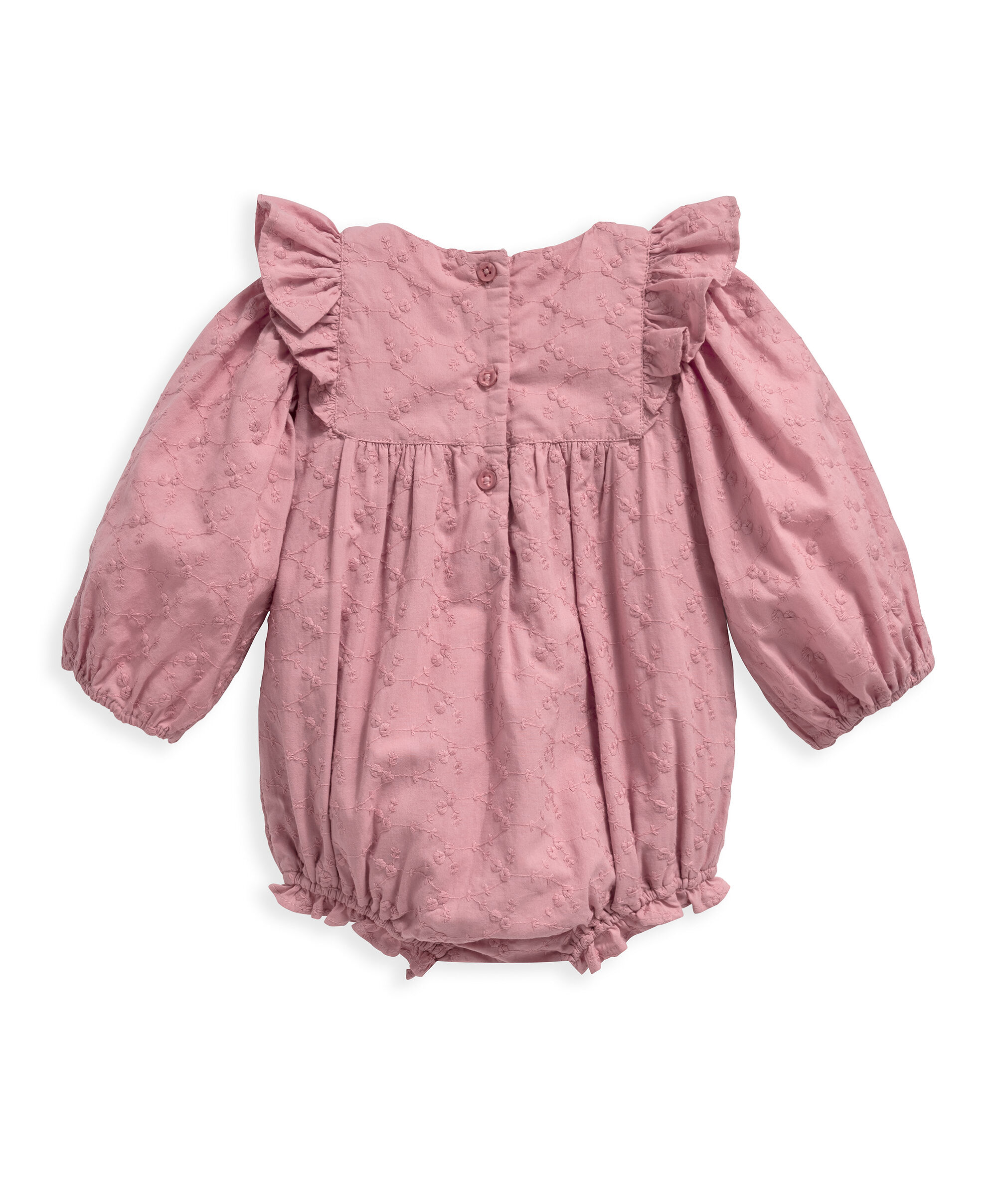 Pink Broderie Romper image number 3