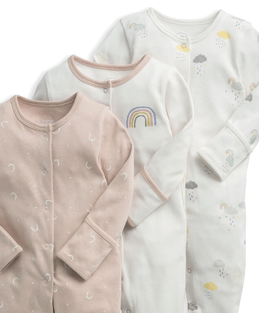 Clouds Sleepsuits 3 Pack image number 3