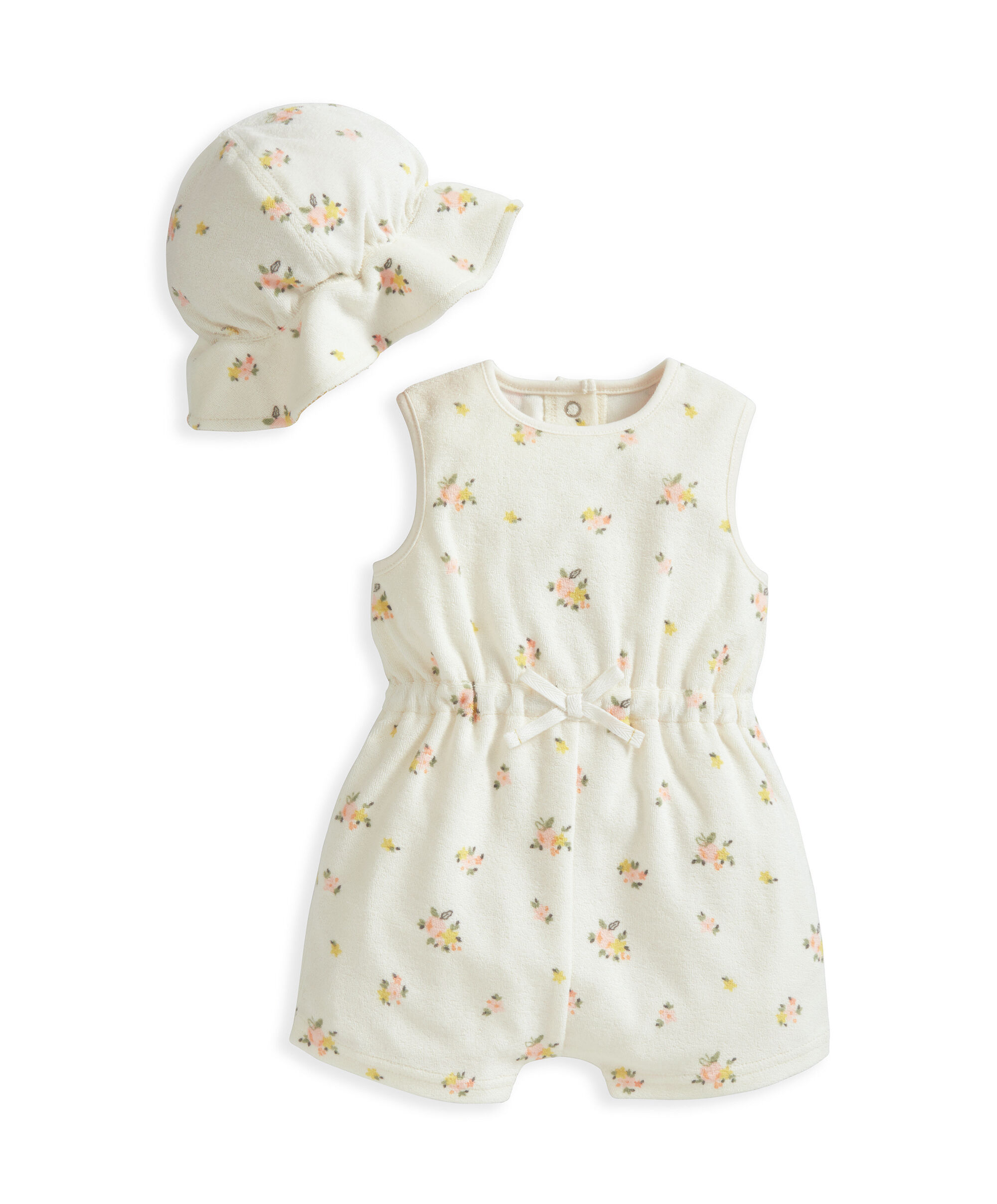 Fruit Towel Romper and Hat Set - 2 Piece Set image number 3