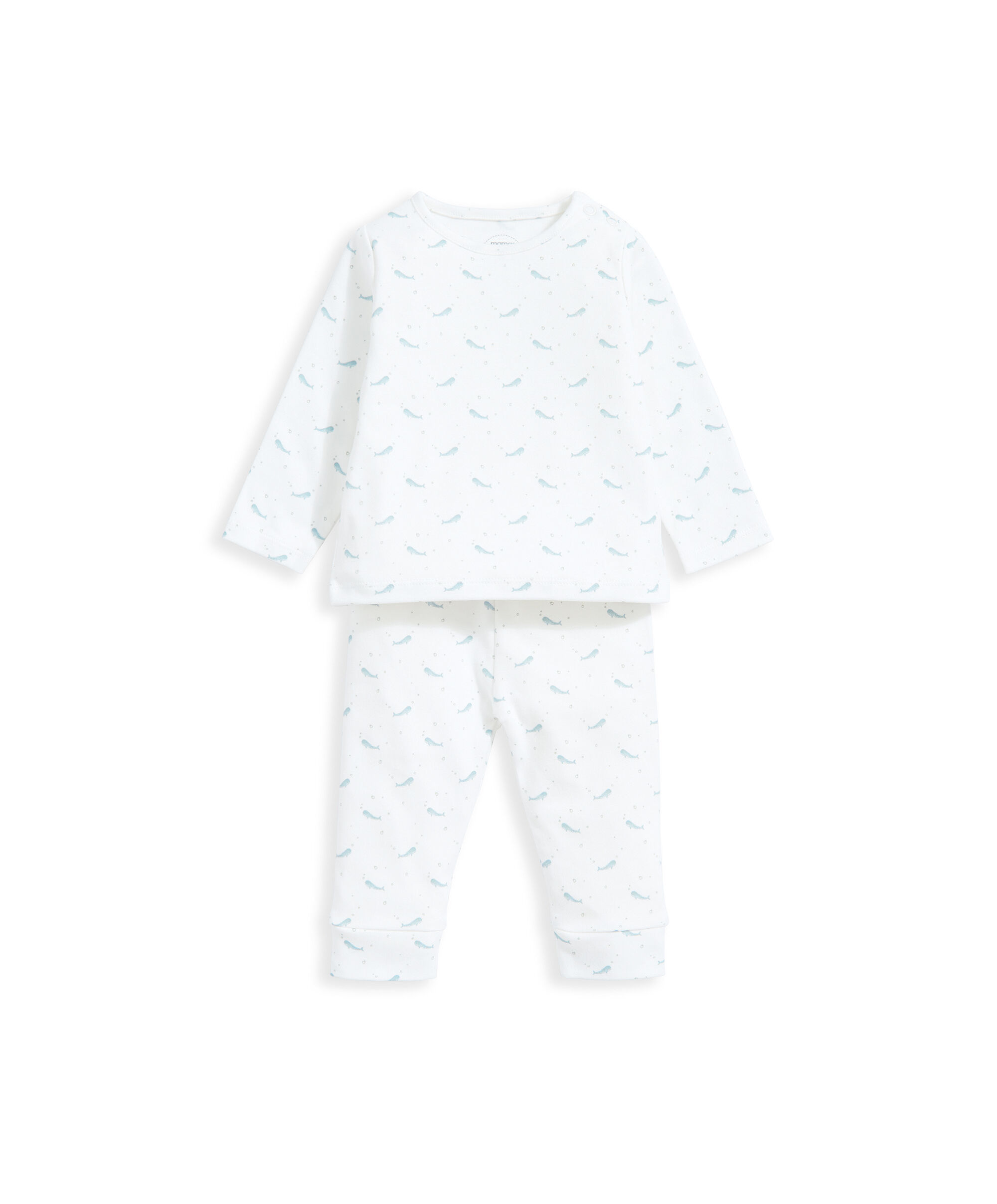 Whale Jersery PJs (Set of 2) - Blue image number 4