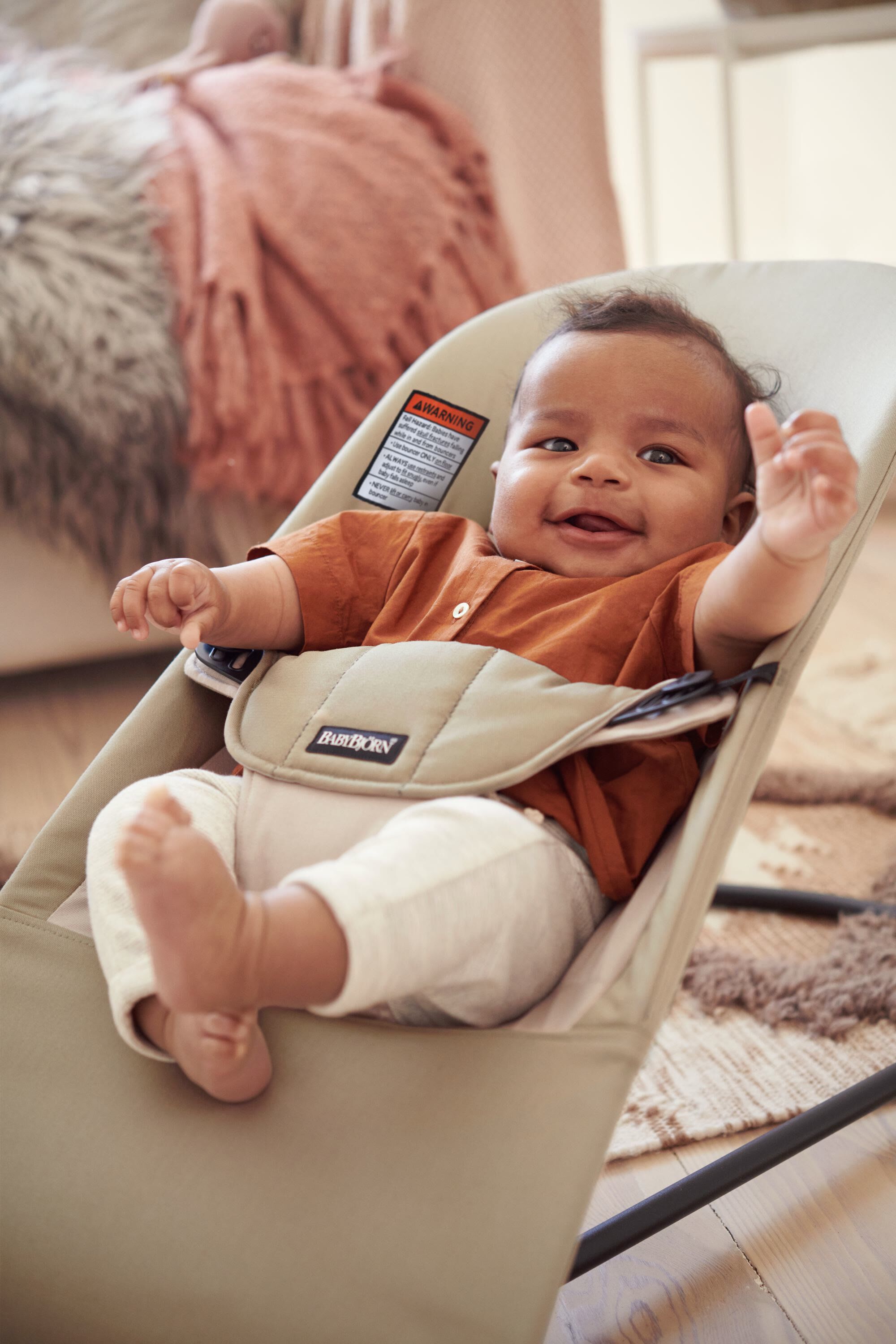 Babybjorn Bouncer Balance Soft  - Khaki/Beige image number 4
