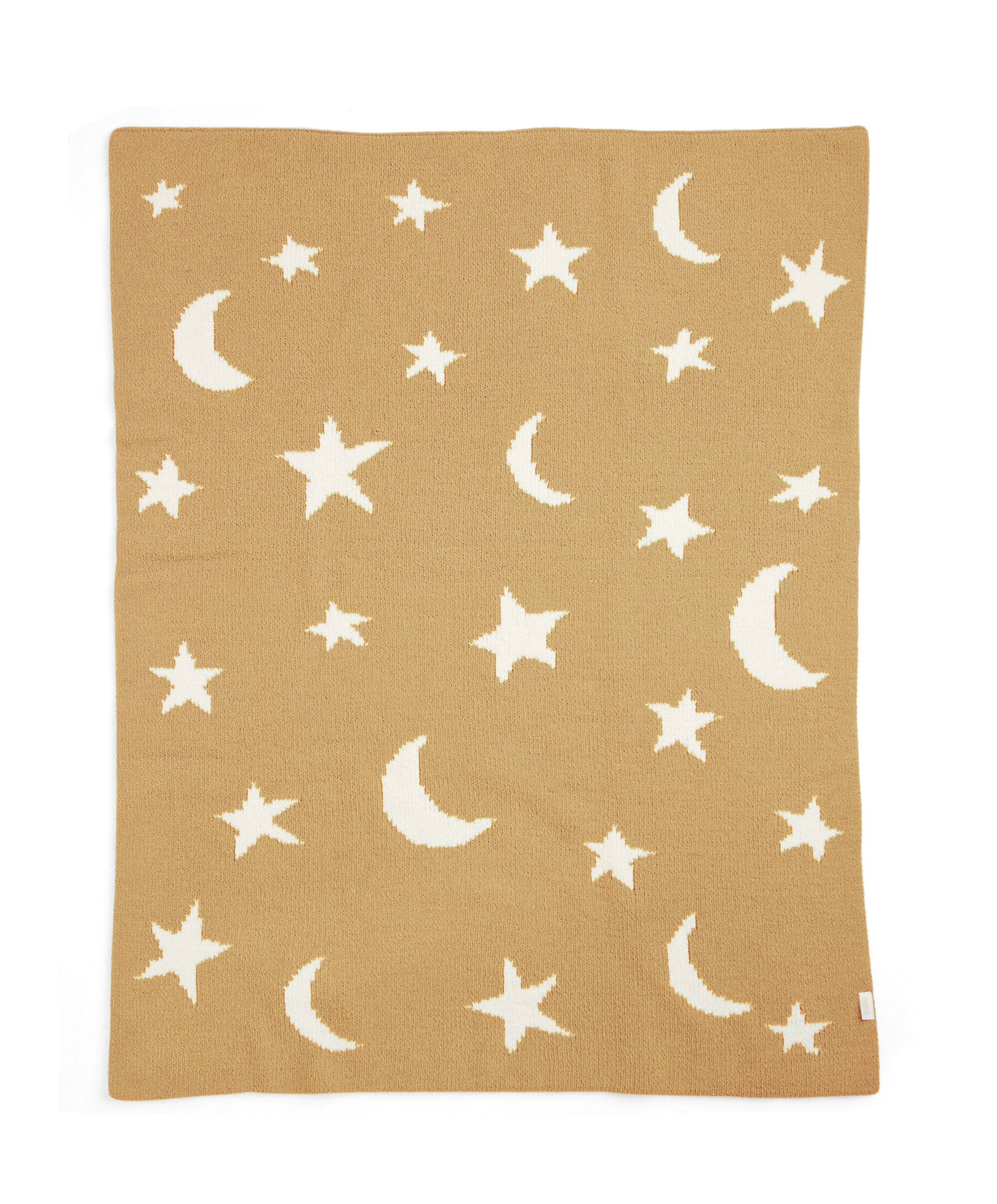 Chenille Blanket - Mustard Moon/Star image number 5