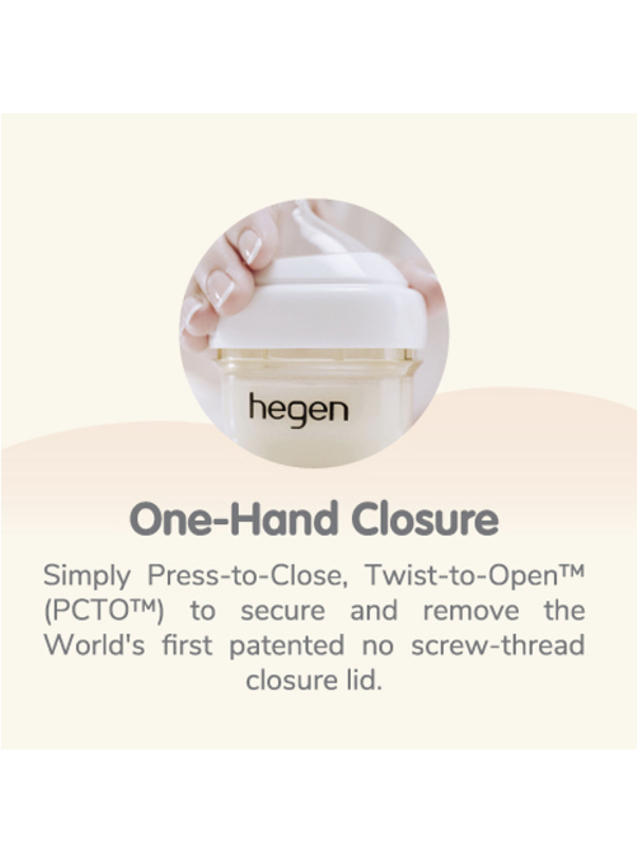 Hegen PCTO&trade; 150ml Feeding Bottle - 2-Pack with 2x Slow Flow Teat (1 to 3 months) image number 5