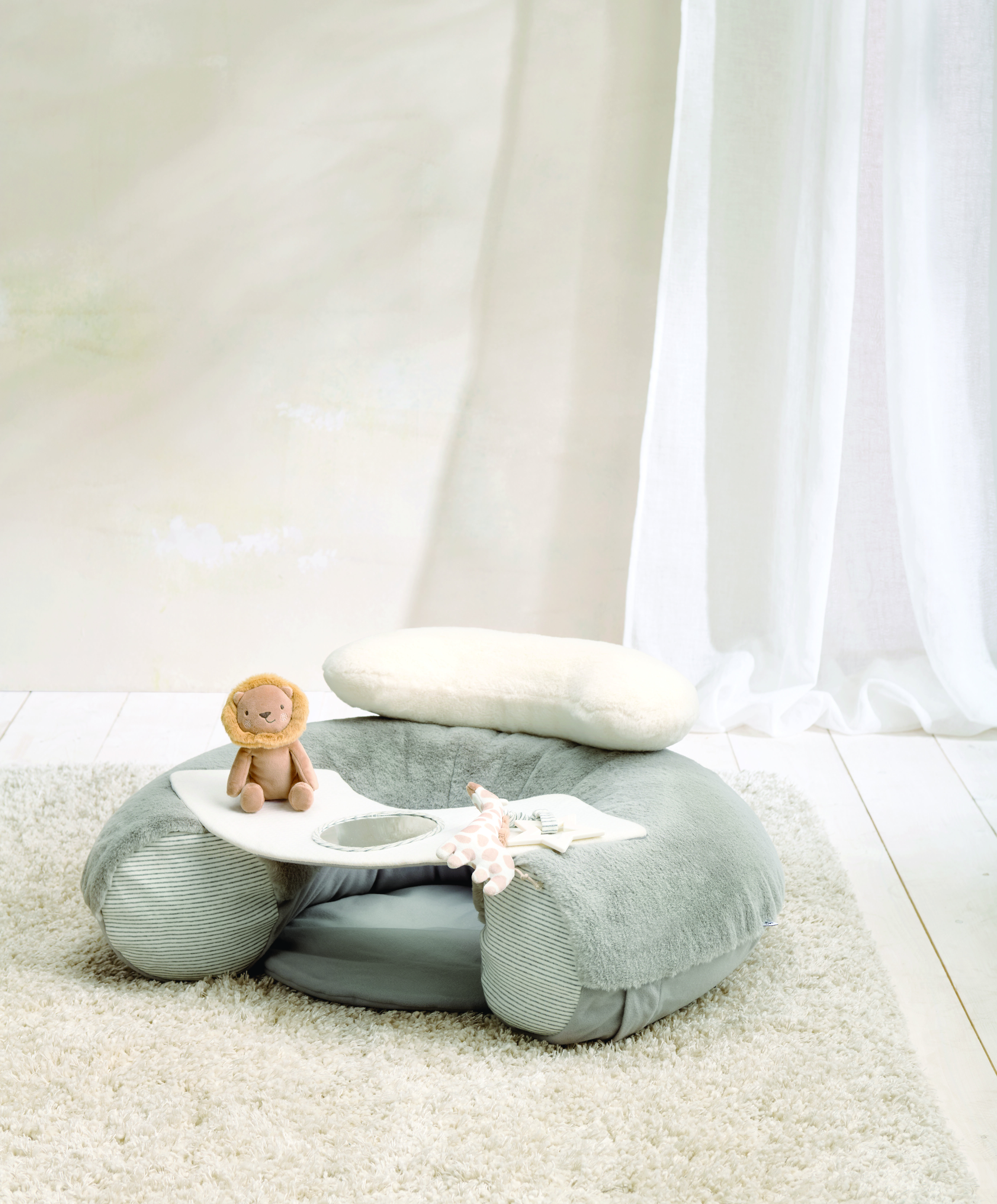 Welcome to the World Sit & Play Elephant Interactive Seat - Grey image number 1