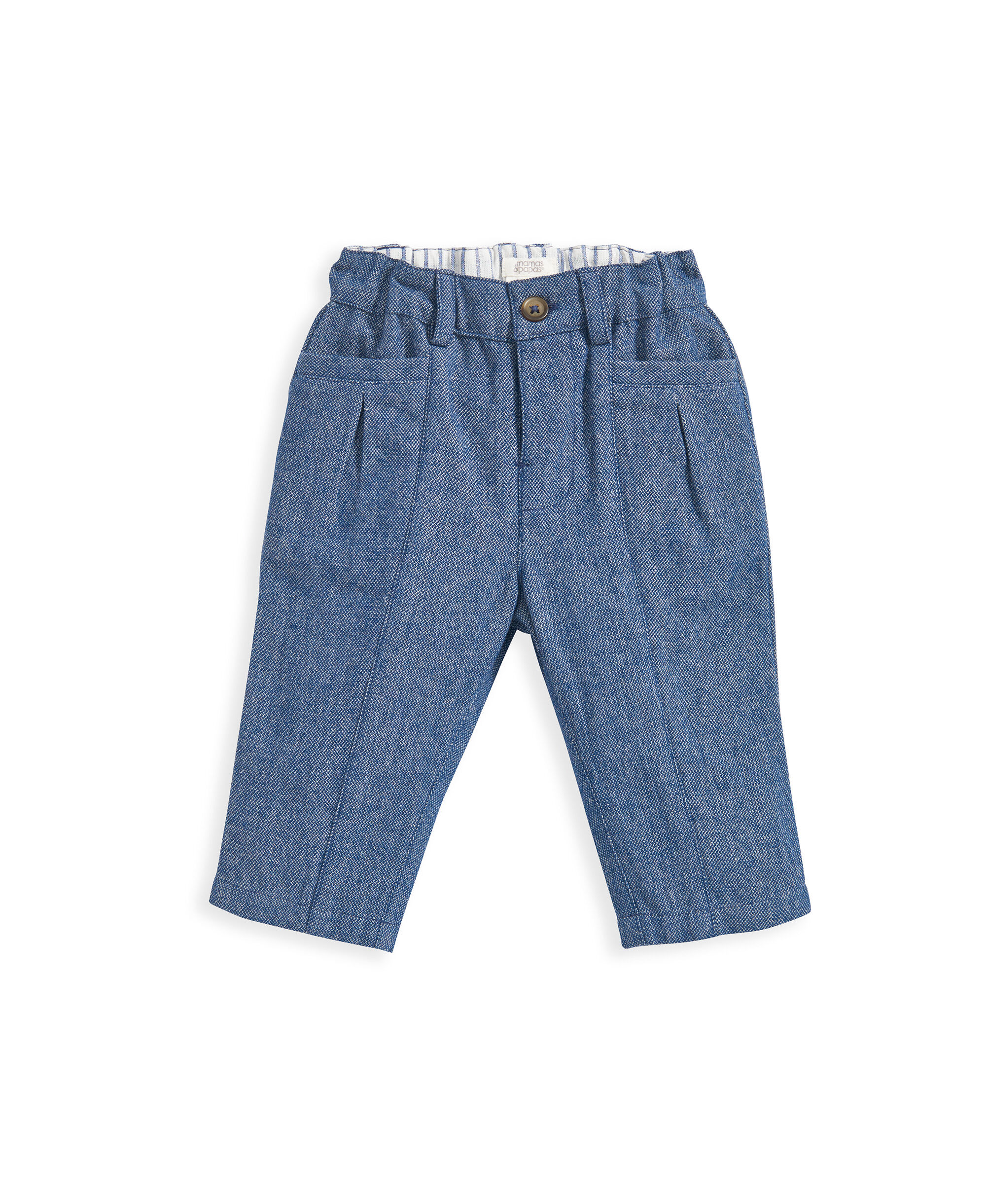 Woven Waistcoat & Trouser Outfit Set - Blue image number 5