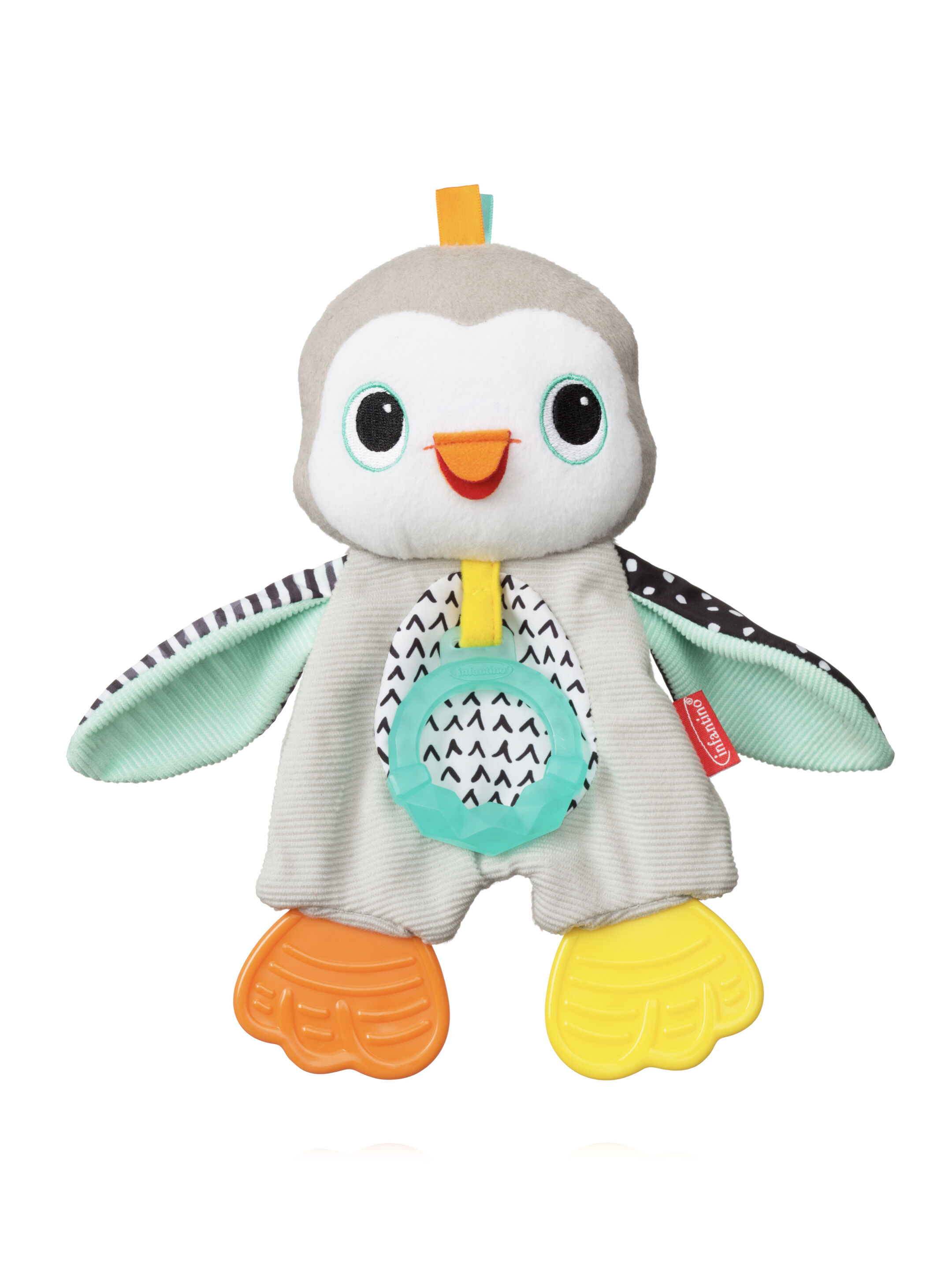 Infantino Cuddly Teether - Penguin image number 1
