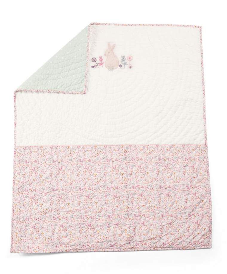 Lilybelle Coverlet Cotbed/Cot - Pink image number 1