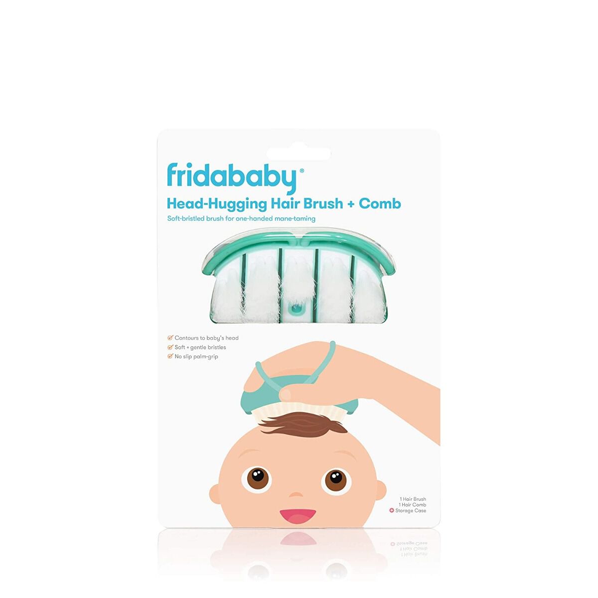 Fridababy Head-Hugging Hair Brush & Comb Set image number 5