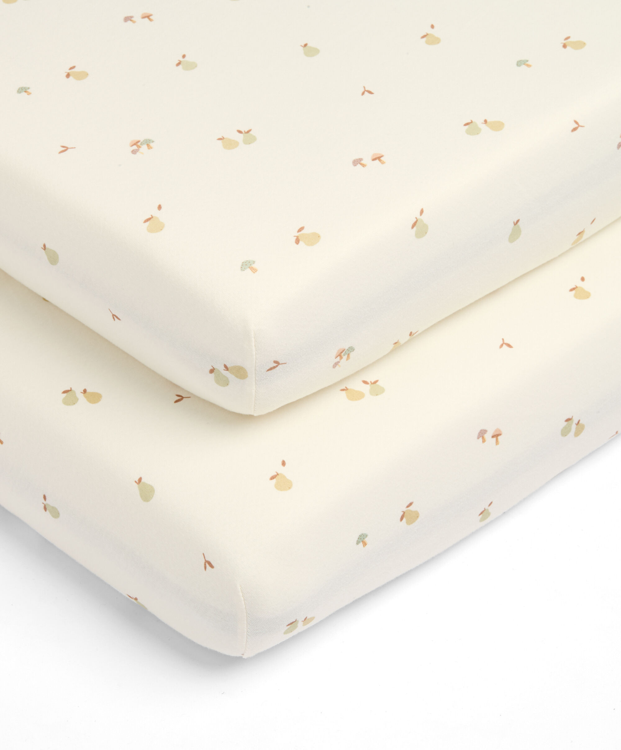 2 Cot/Bed Fitted Sheets - Orchard image number 4