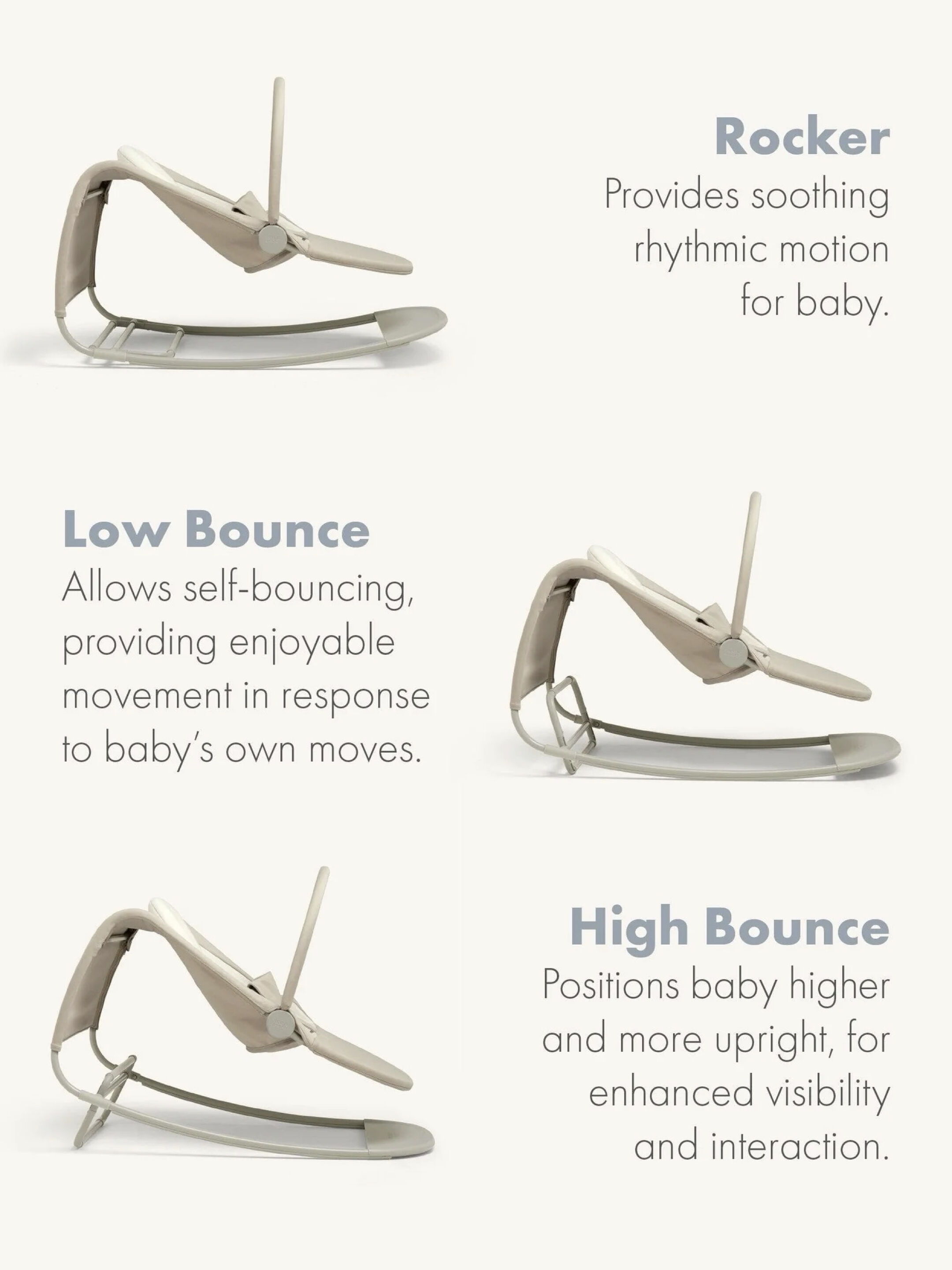 Tempo 3-in-1 Rocker / Bouncer - Sand image number 2