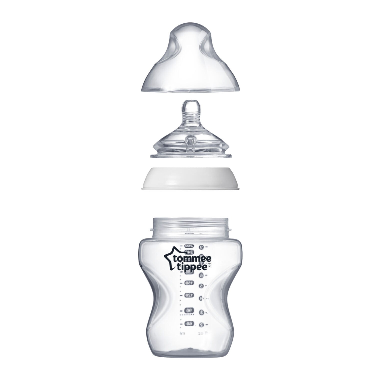 Tommee Tippee Closer to Nature Feeding Bottle, 260ml x 6 - Girl image number 4