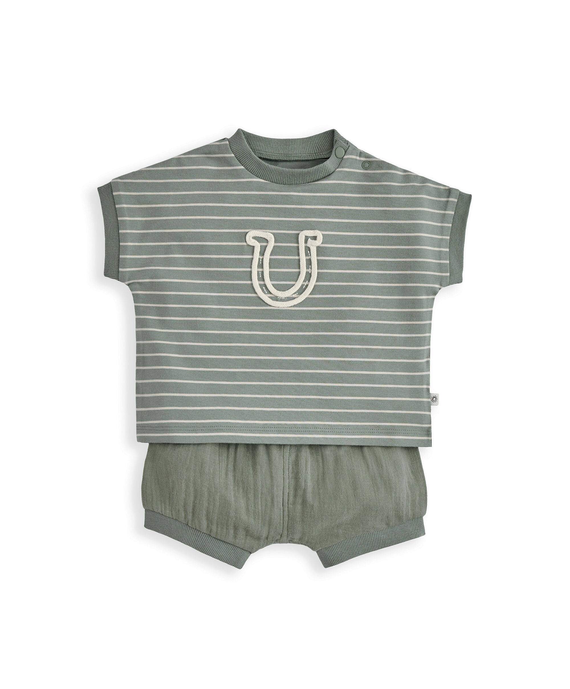 Horseshoe T-Shirt & Shorts Outfit Set image number 2