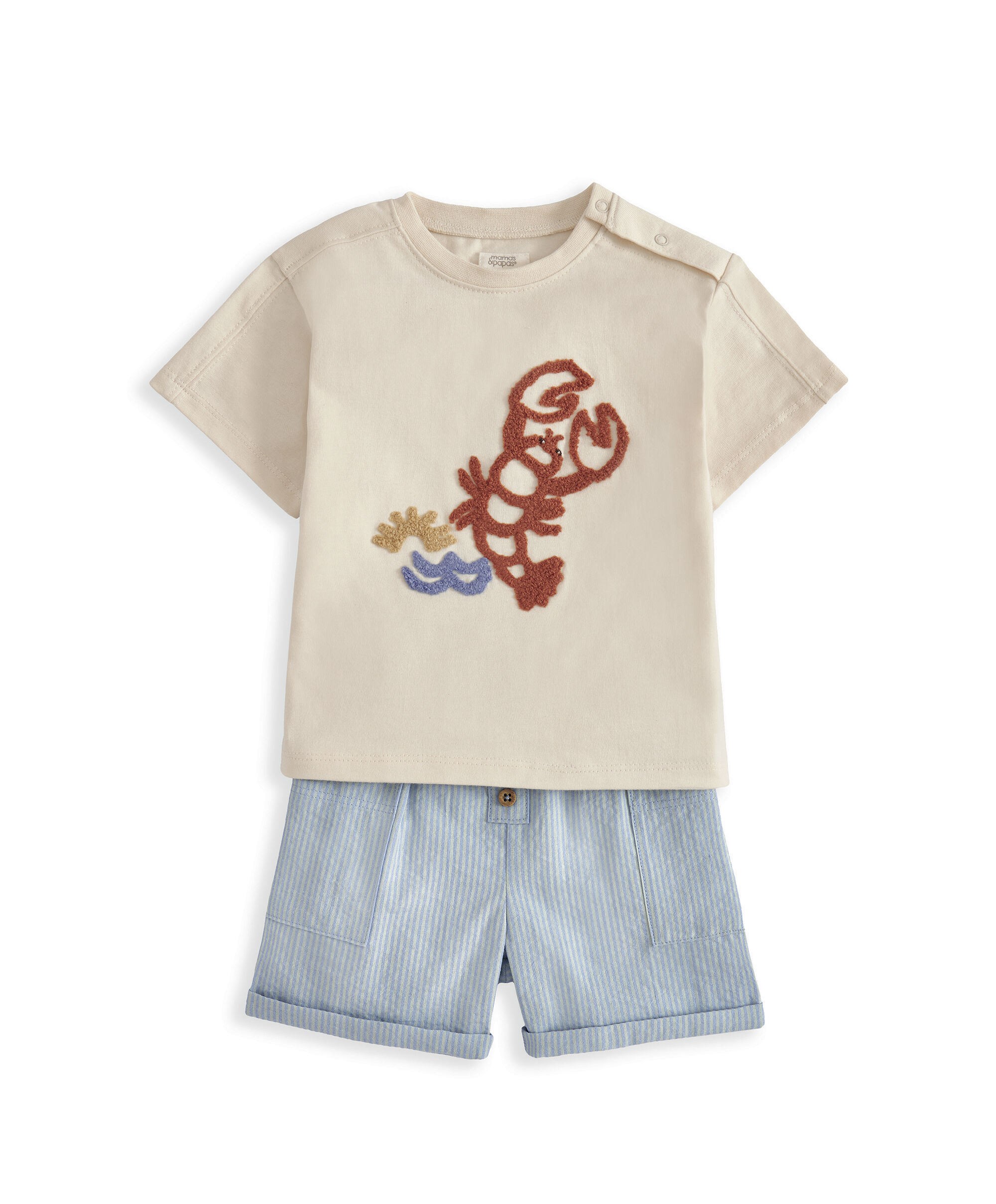 Lobster T-Shirt & Shorts Outfit Set image number 2