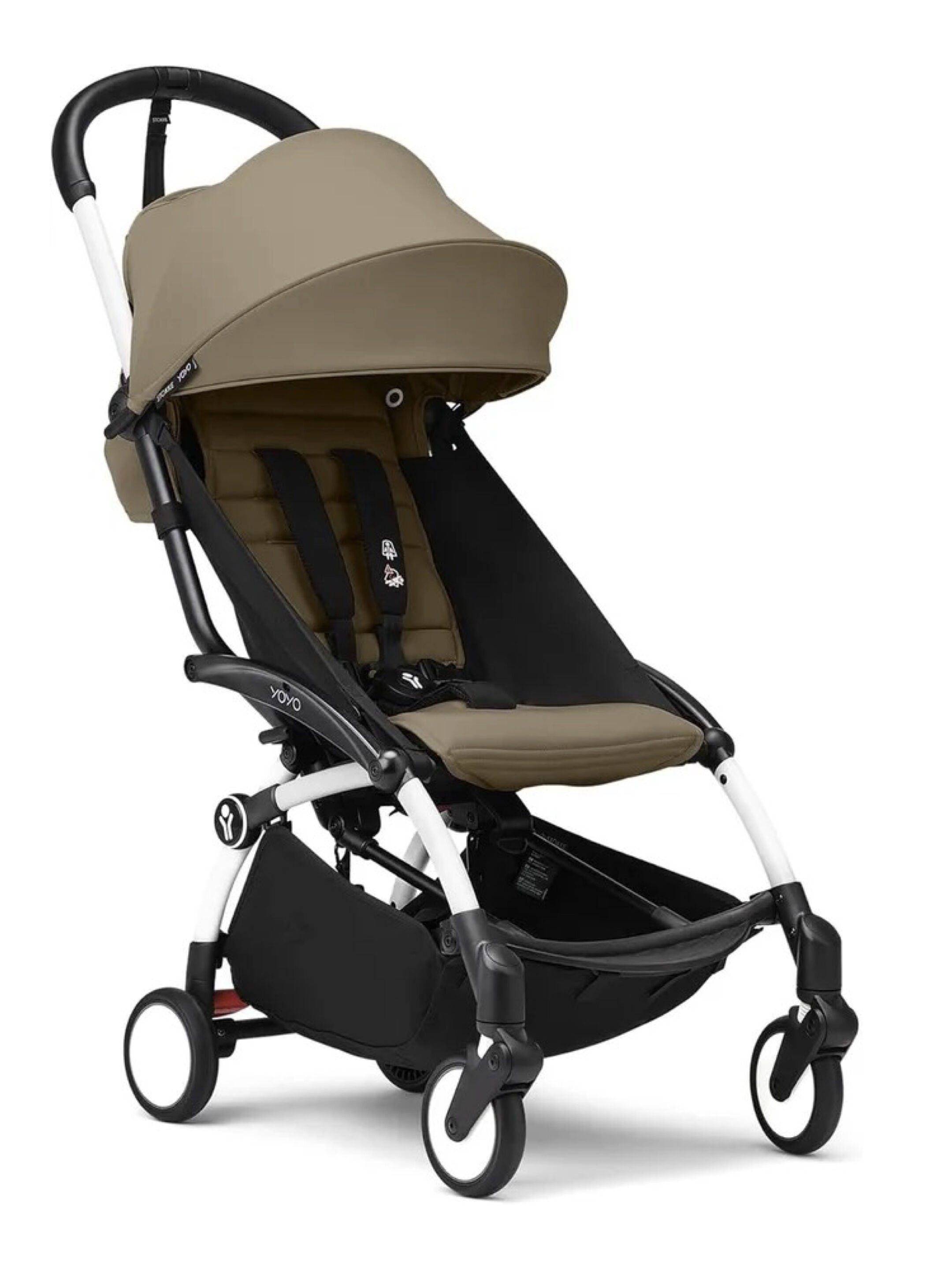 Stokke YOYO3 White Frame with 6+ Color Pack Toffee (2 Pieces) image number 1