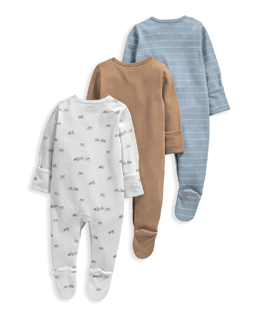 3 Pack Bike Ride Sleepsuits image number 3