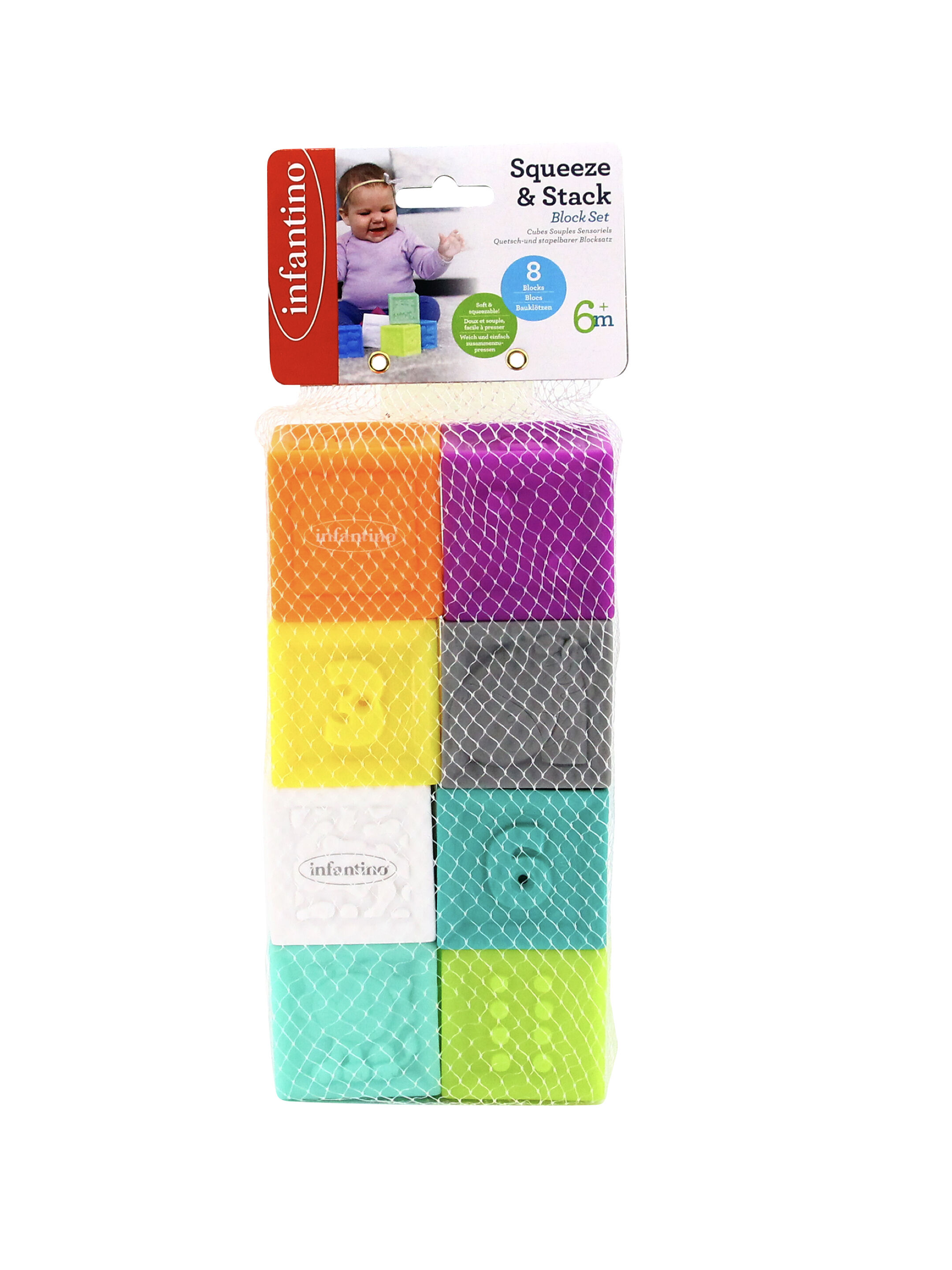 Infantino Squeeze & Stack Block Set - 8 Piece image number 3