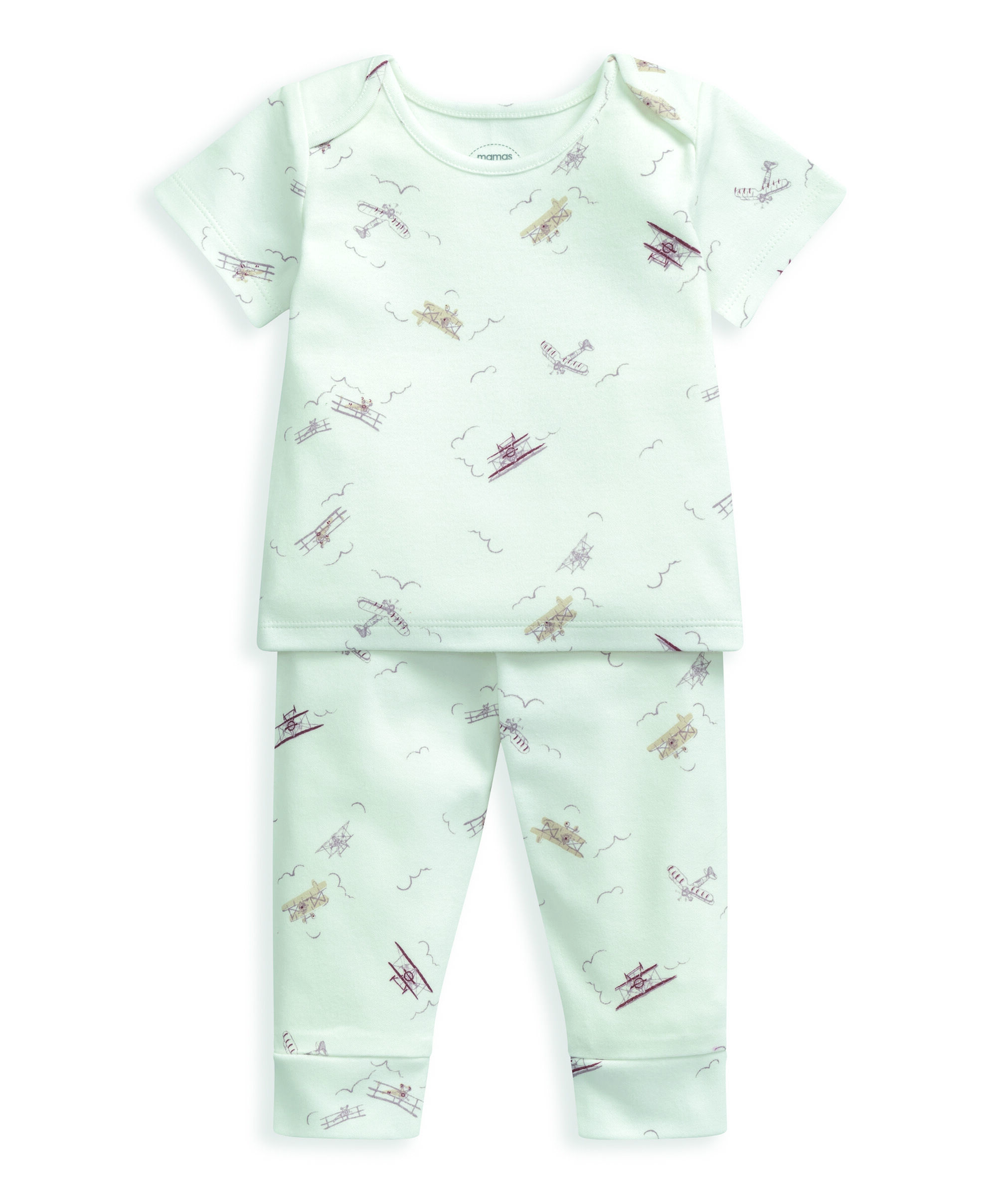 2 pack Nostalgic Travels Jersey Pyjamas image number 2