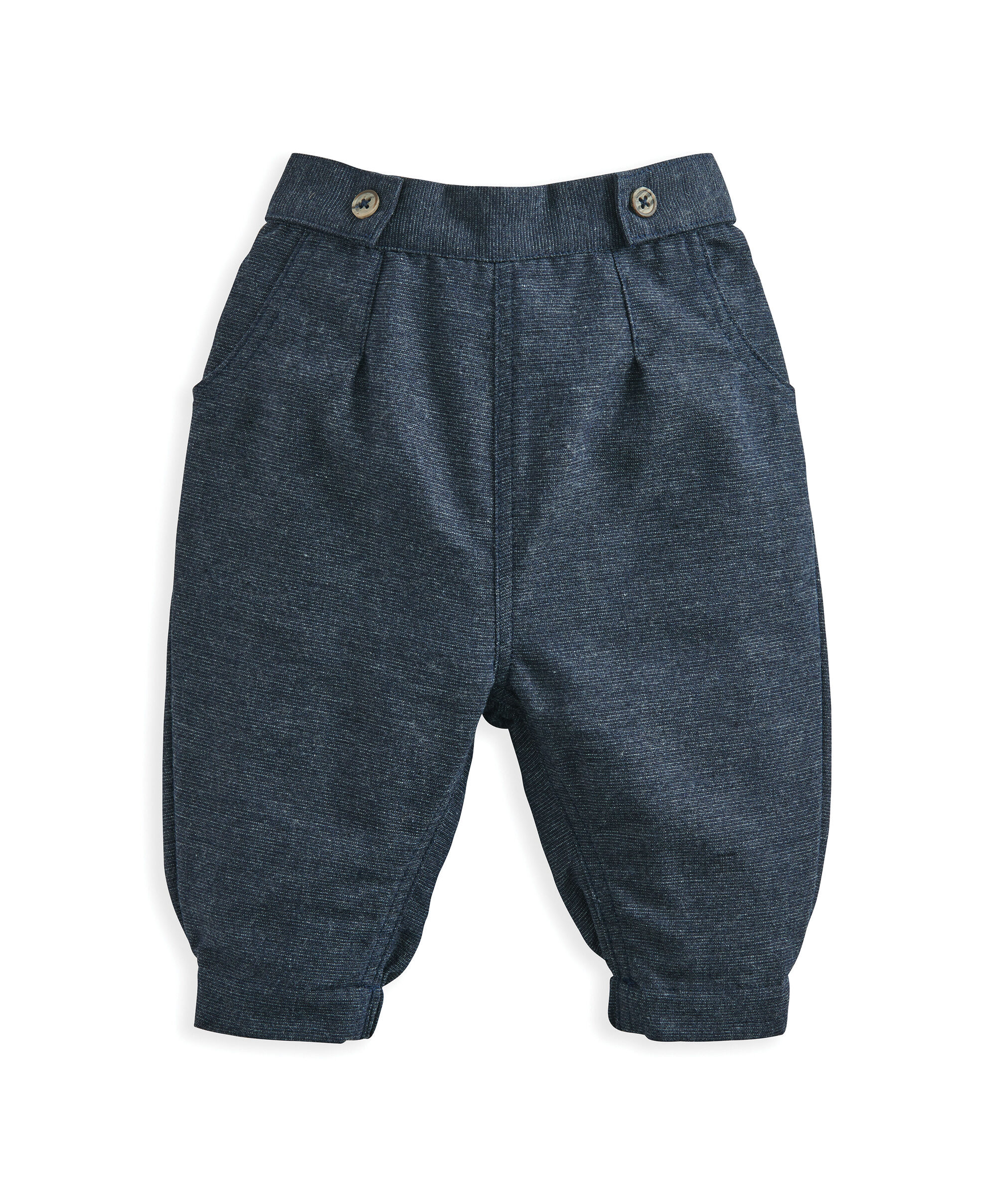 Navy Linen Trouser image number 2