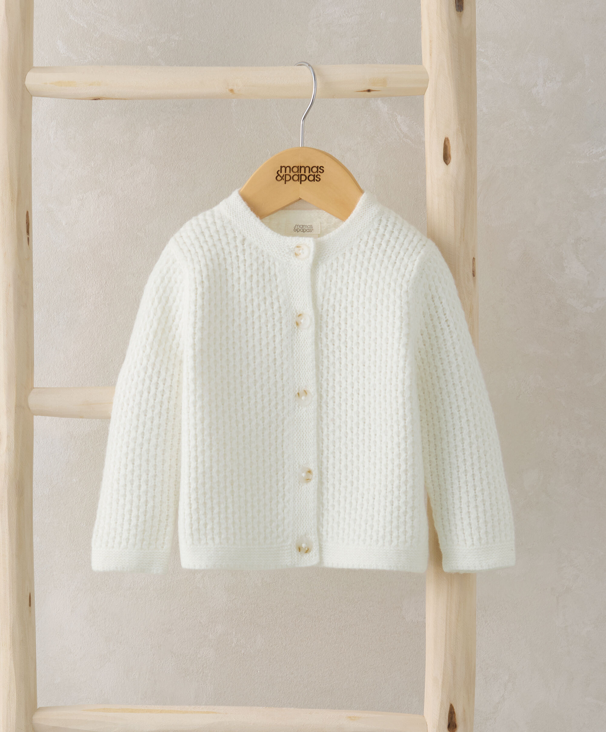 Knitted Cardigan - White
