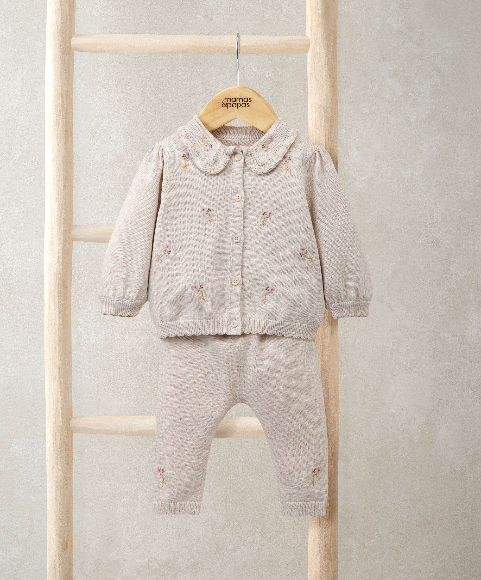 2Pc Emb Knit Set image number 1