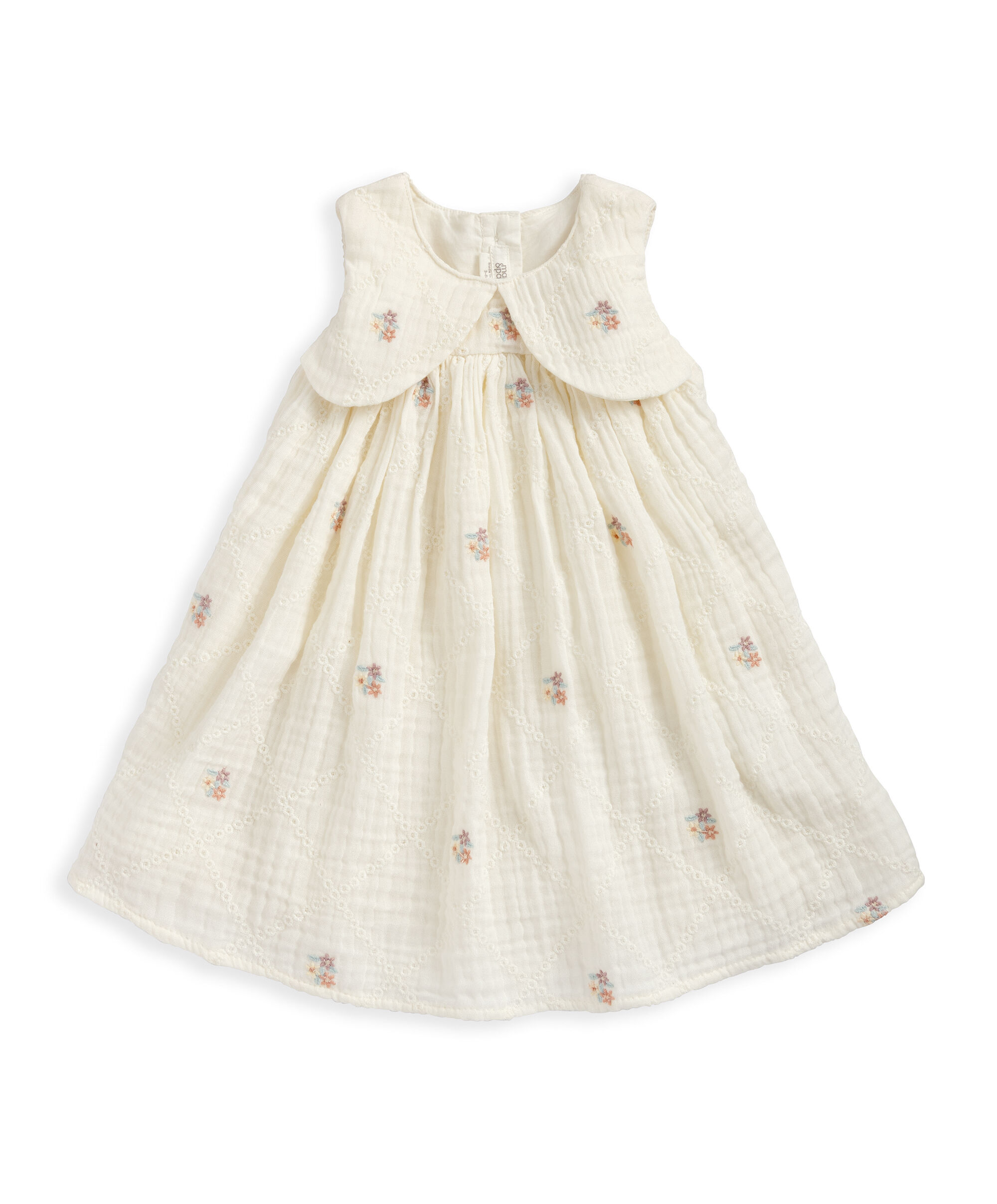 Bow Embroidered Dress image number 2