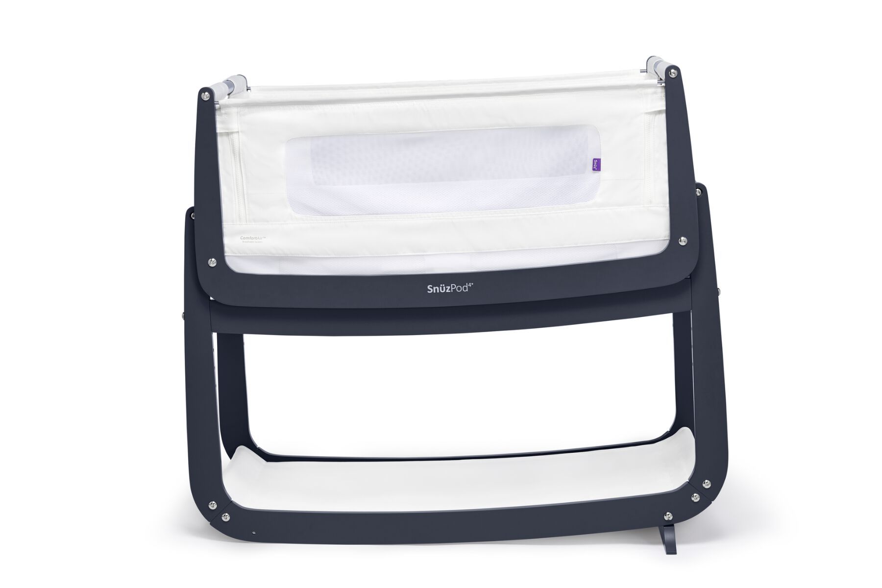 SnuzPod4 Bedside Crib - Navy image number 3