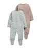 2 Pack Contemporary Flower Sleepsuits image number 3