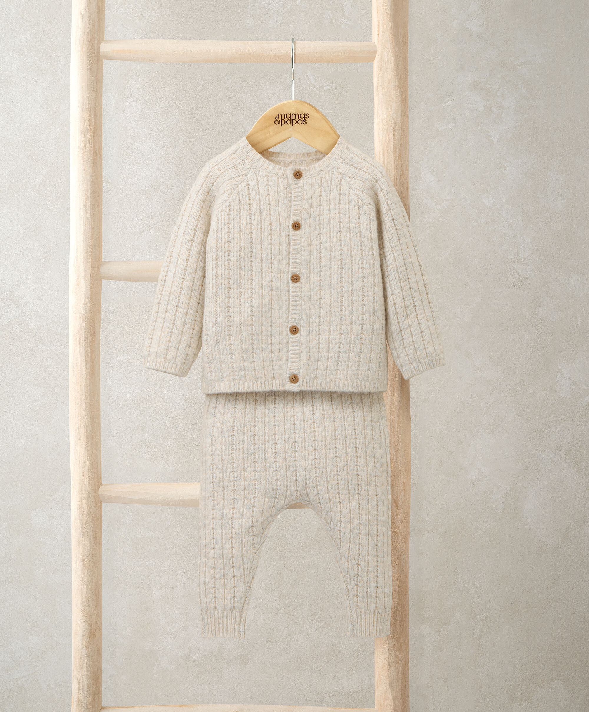 2Pc Cable Knit Set image number 1