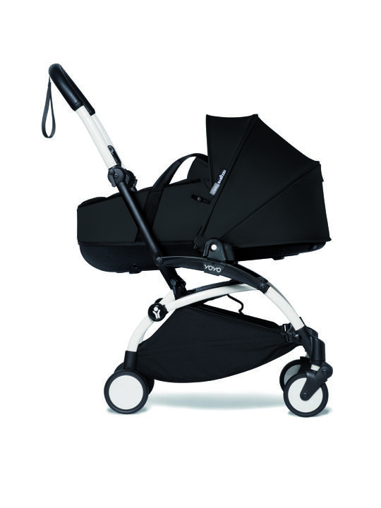 YOYO2 Stroller White Frame with Black Bassinet image number 3