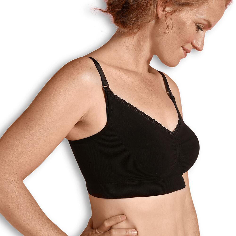 Cariwell Cariwell Organic Maternity &amp; Nursing Bra-M Black image number 1
