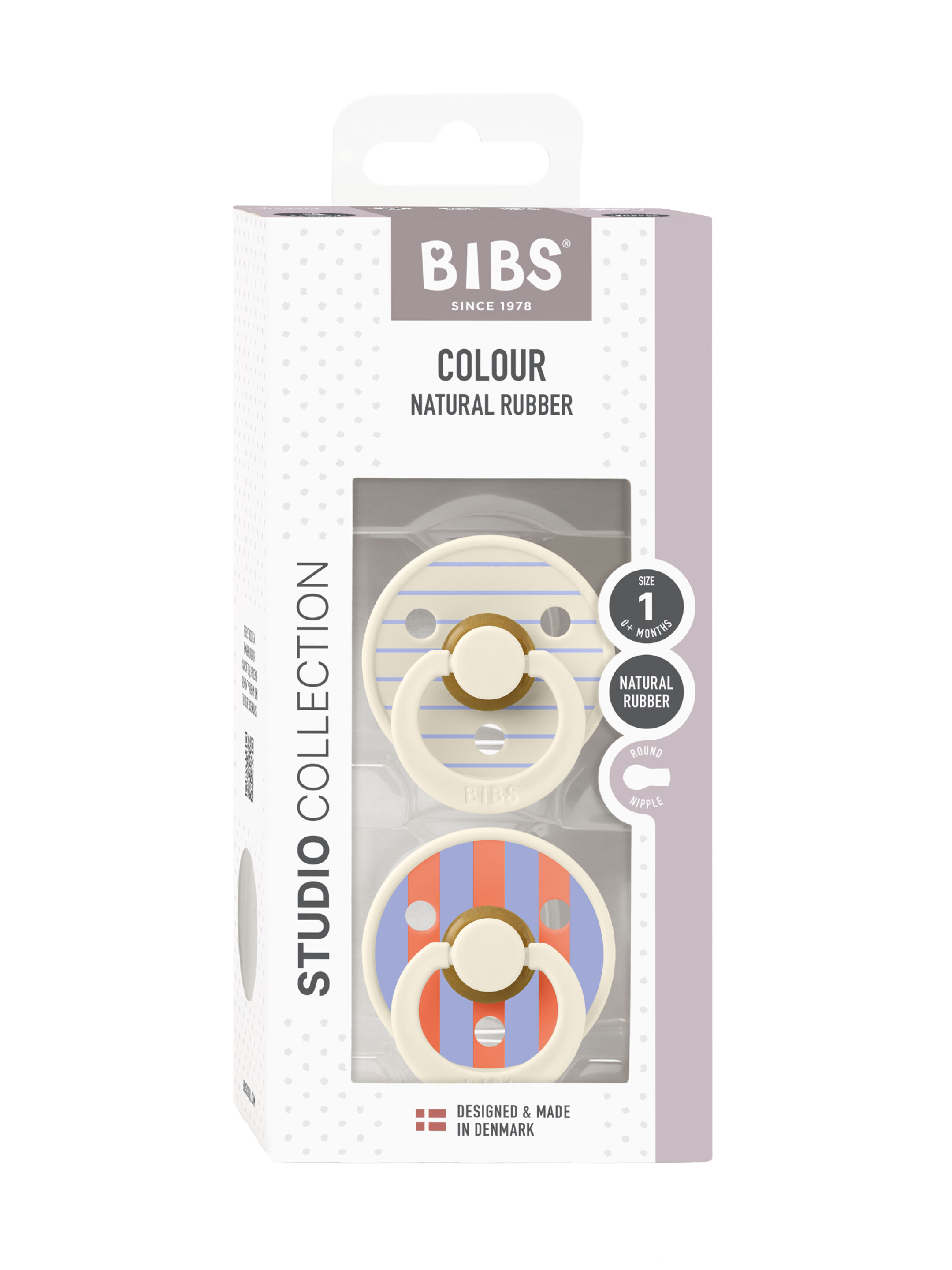 Bibs 2 Pack Colour Pin Latex S1 - Ivory Hush Mix (0+ months) image number 3