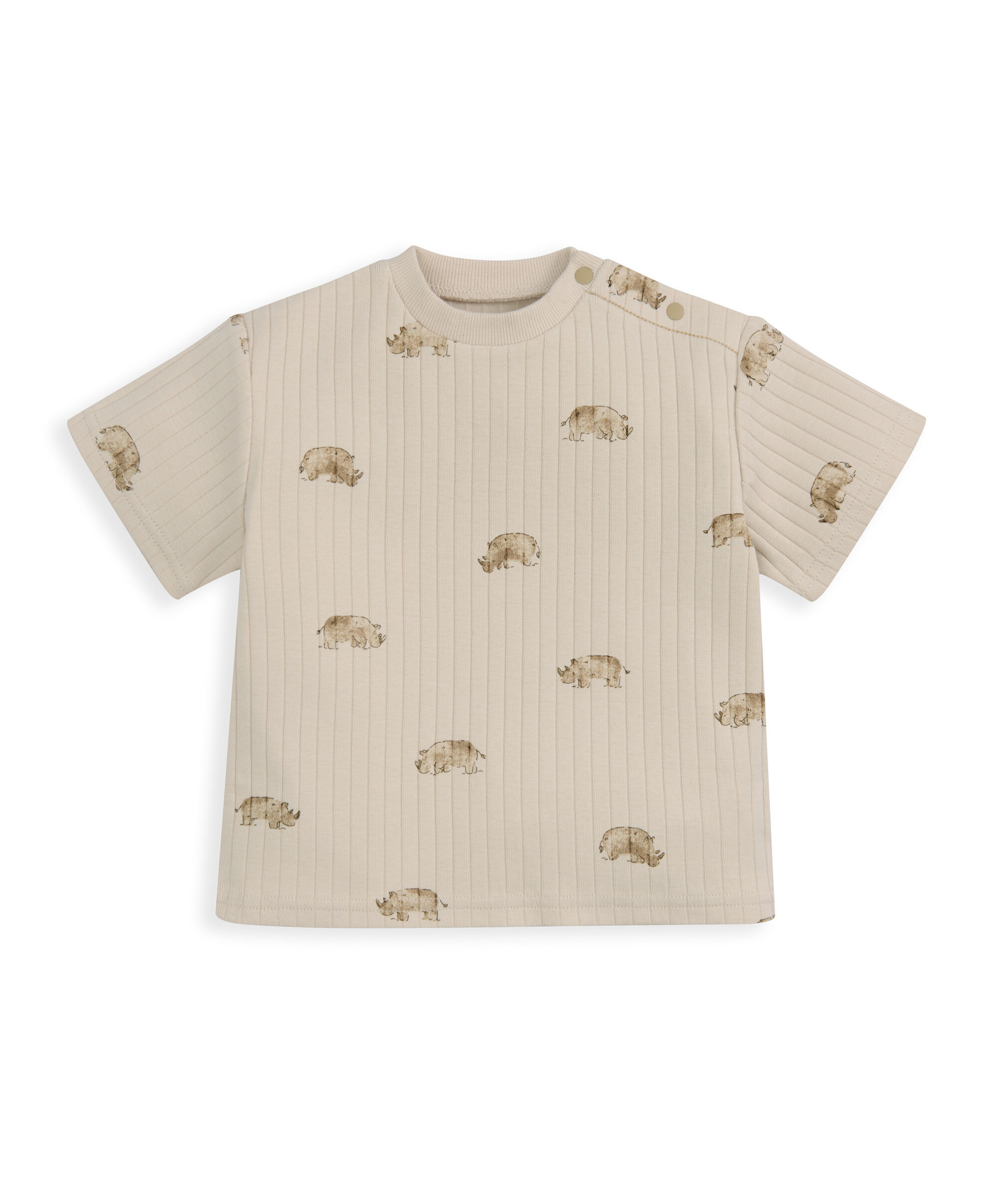 Rhino Ribbed T-Shirt & Trousers Outfit Set image number 2