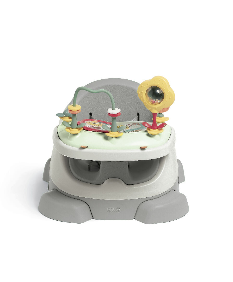 Bug 3-in-1 Floor & Booster Seat with Activity Tray - Pebble image number 8