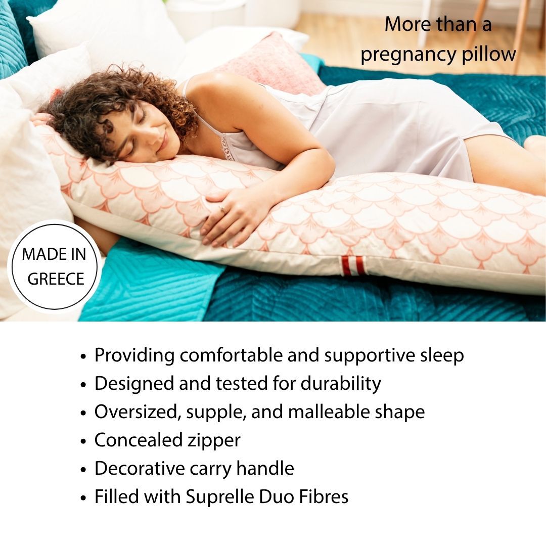 DockATot Cosset Supportive Body Pillow - Scallop Jacquard image number 2