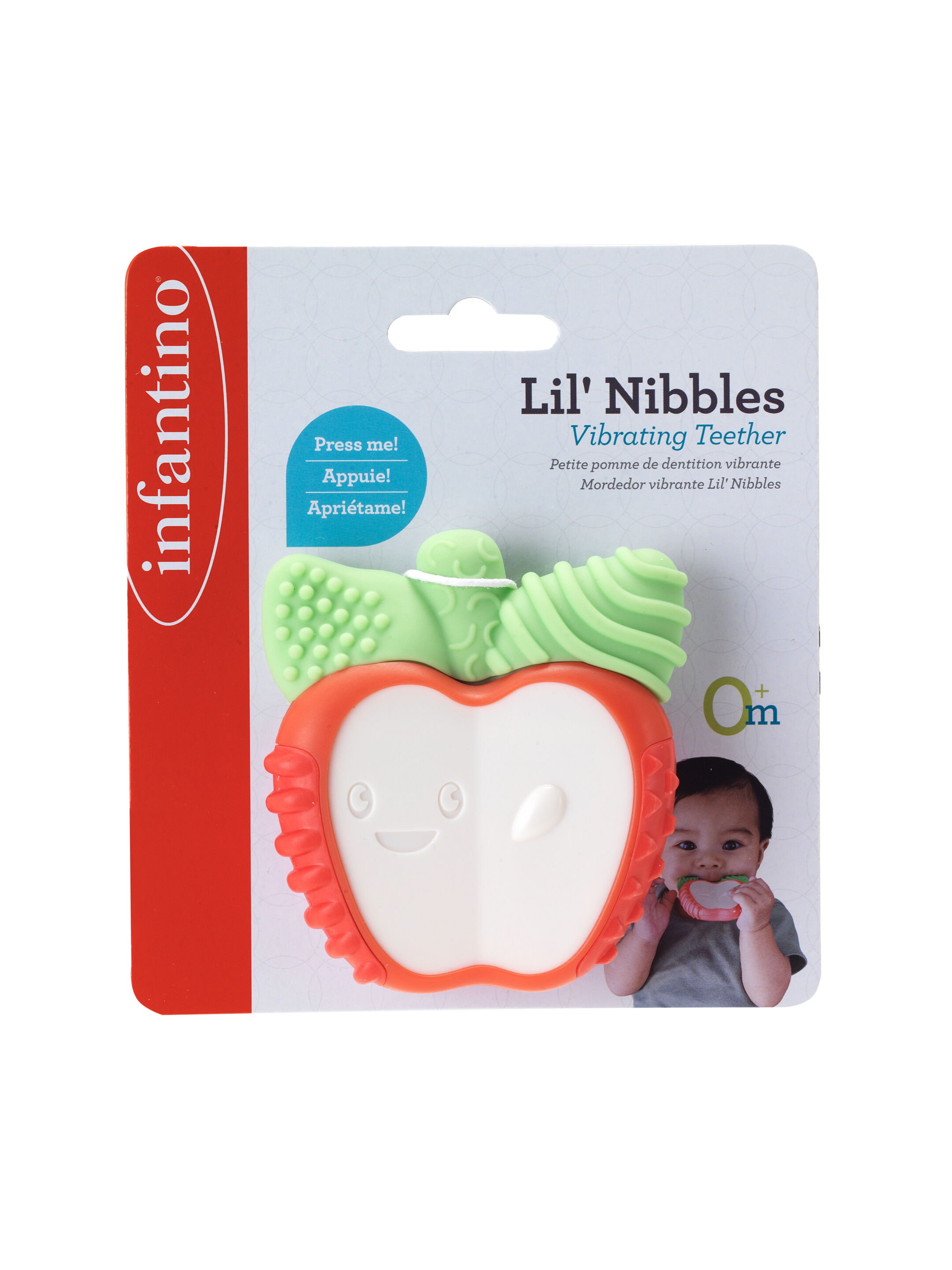 Infantino Lil' Nibbles Vibrating Teether - Apple image number 3