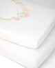 Ava Rose Cotbed Fitted Sheets (Pack of 2 ) - Pink image number 1