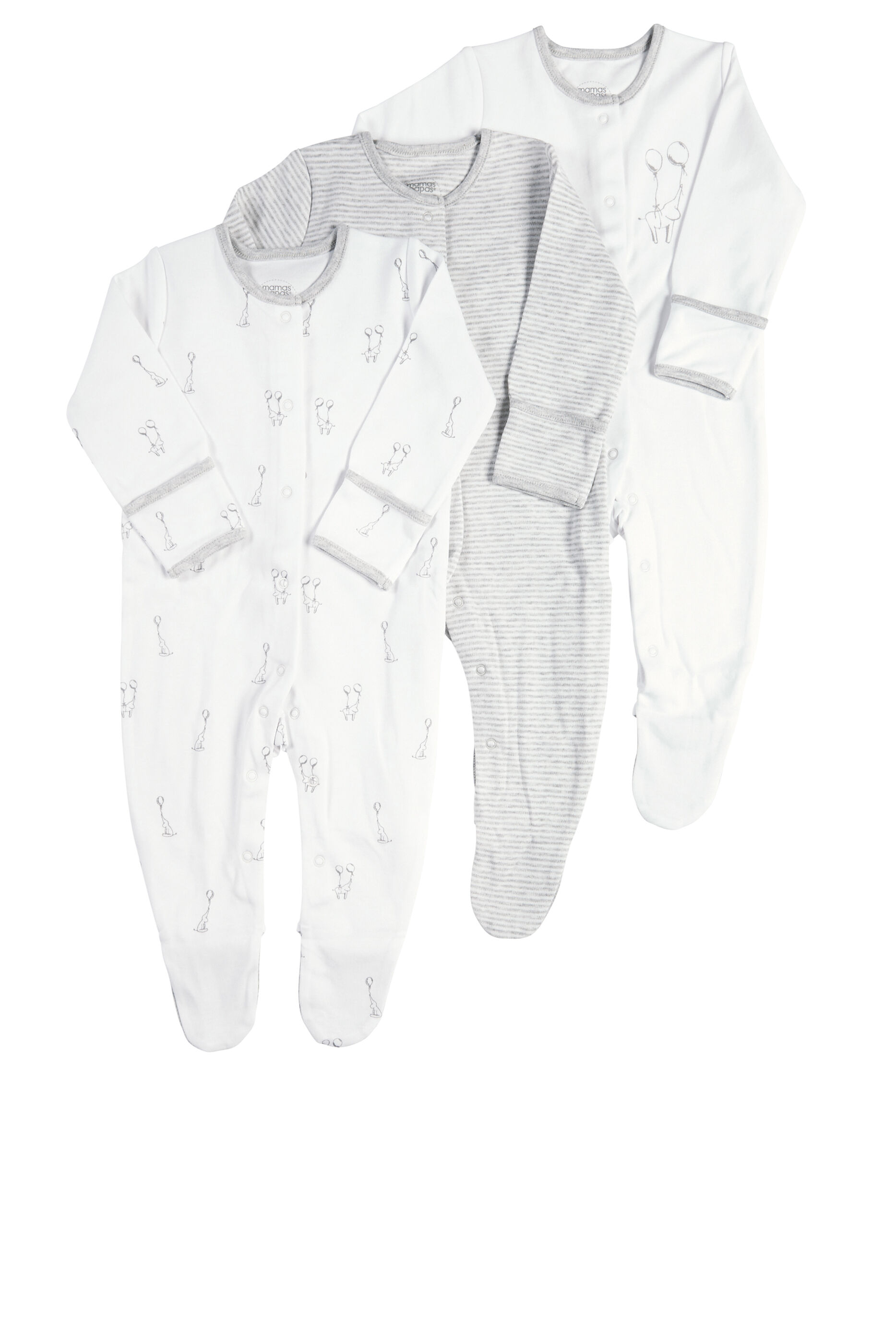 Elephant Sleepsuits 3 Pack