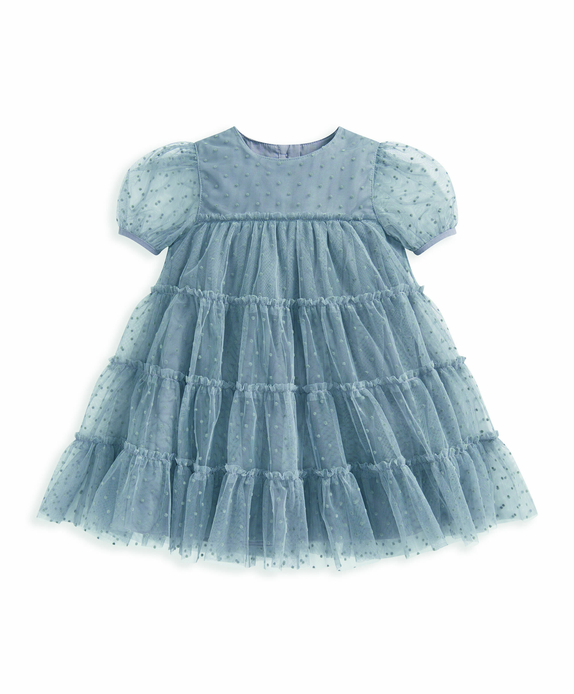 Flock Spot Mesh Dress image number 2