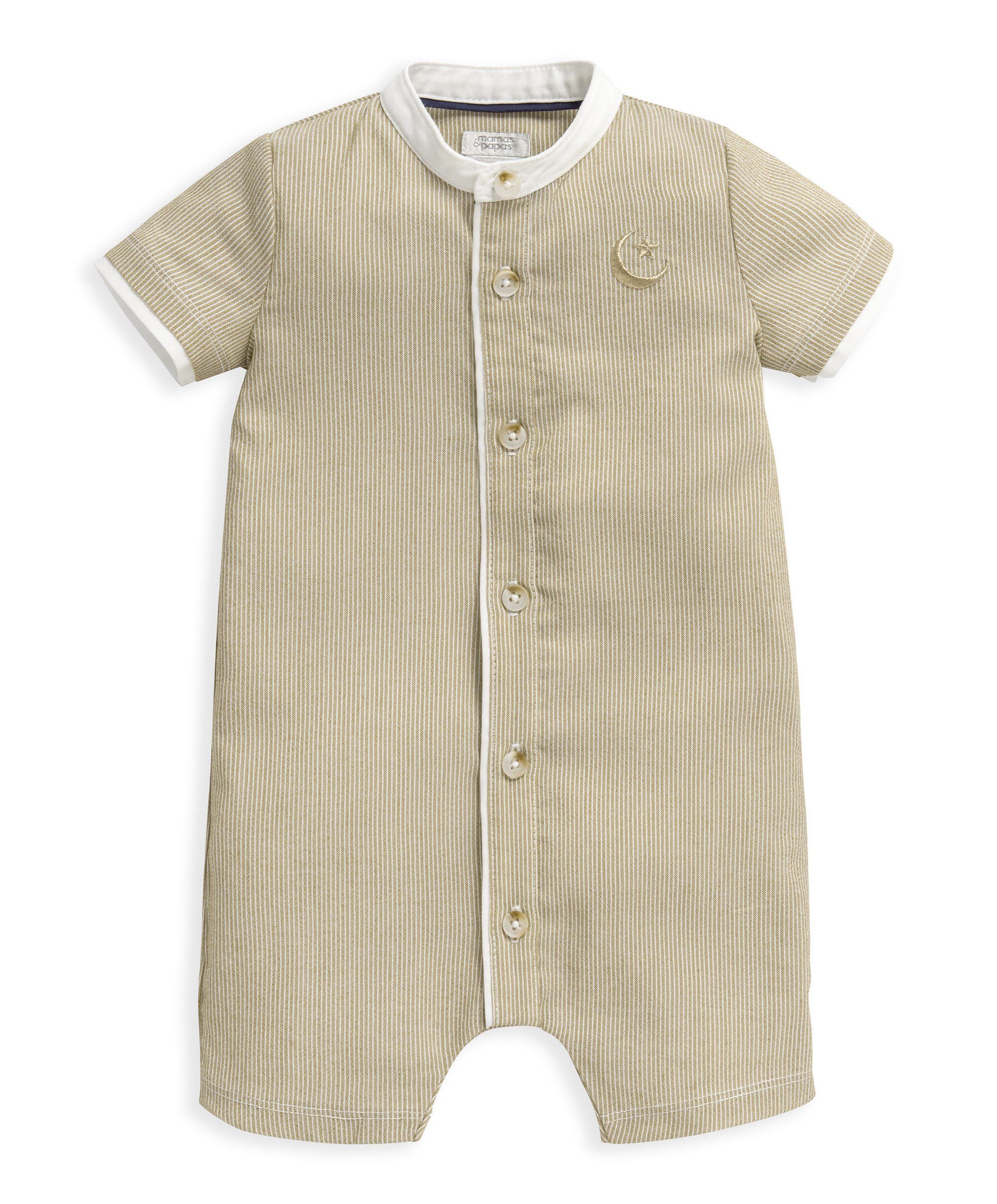 Pinstripe Romper image number 1