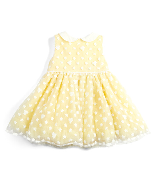 Floral Mesh Dress - Yellow image number 1