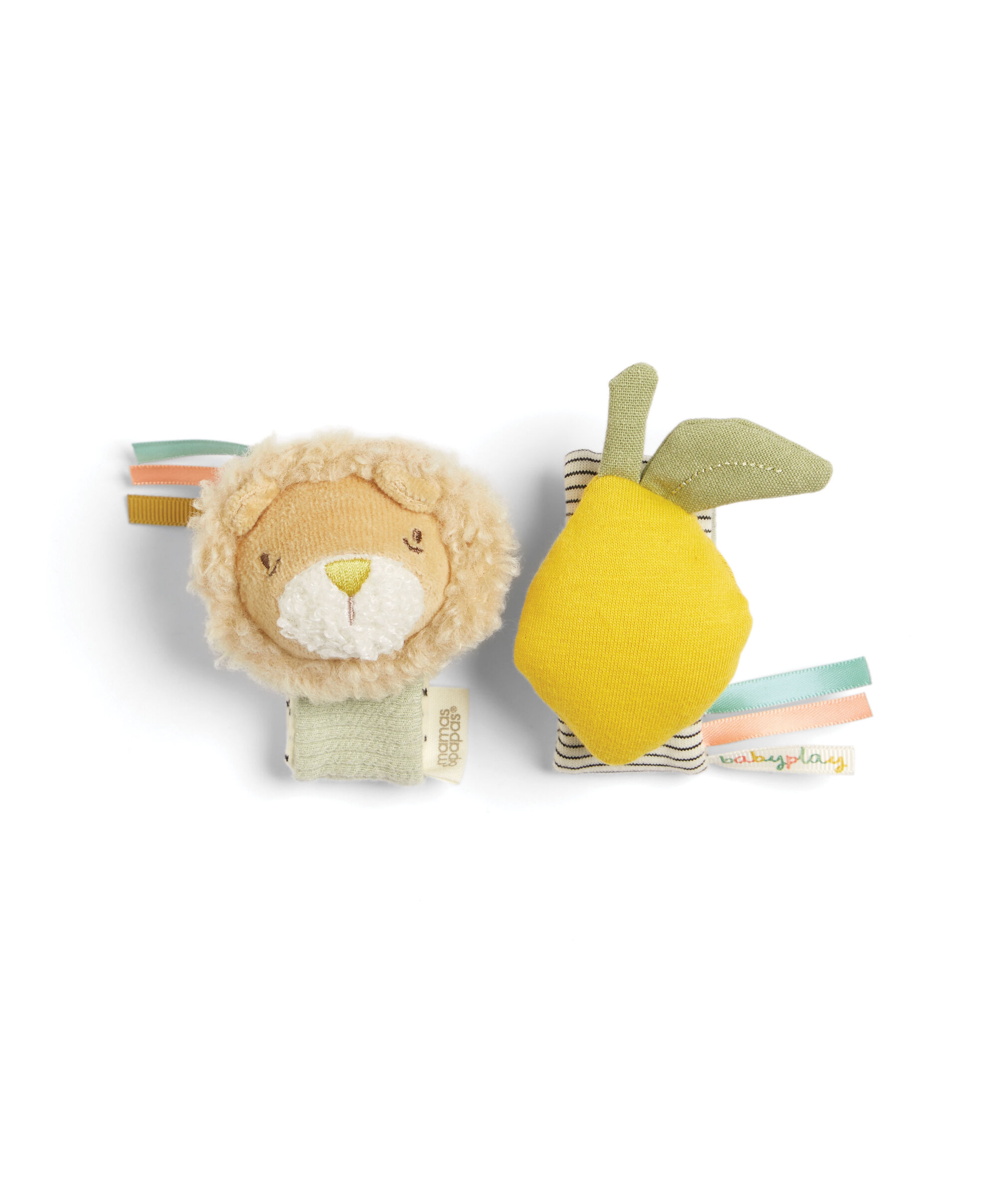 2PK Wrist Rattle - Lion/lemon image number 2