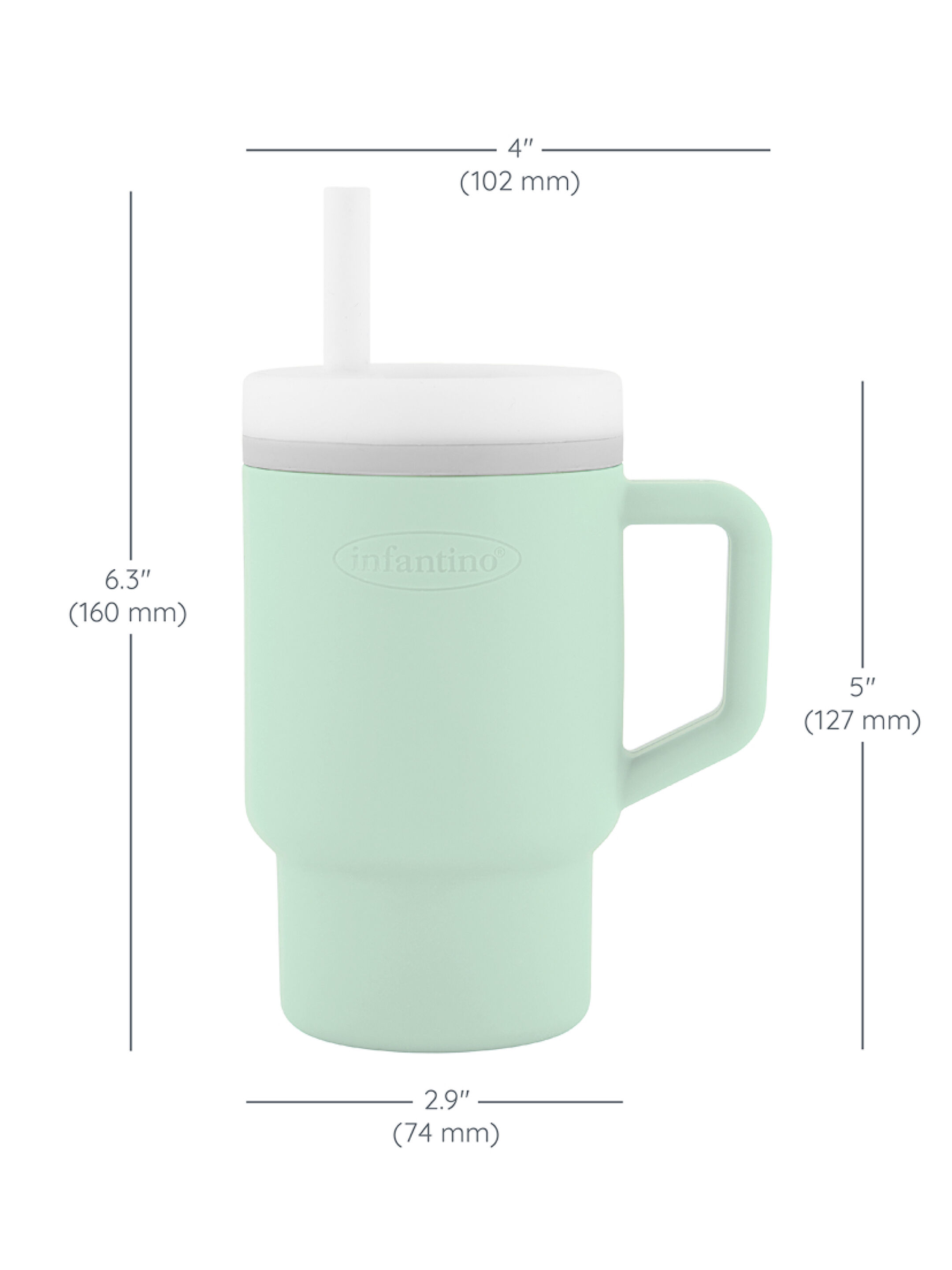 Infantino My 1st Tumbler - Cool Mint (6m+, 266 ml) image number 3