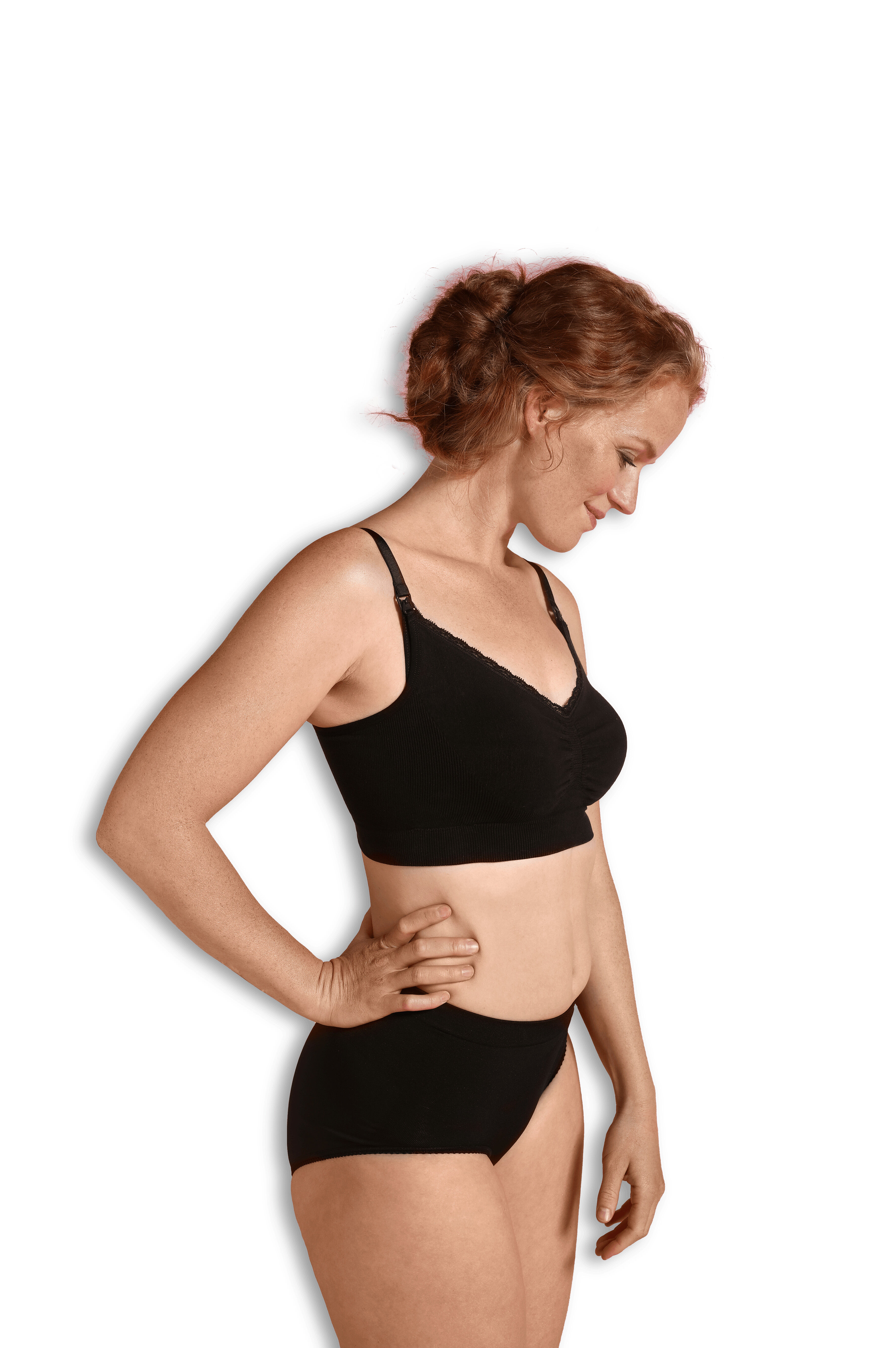 Cariwell Organic Maternity & Nursing Bra-XL Black image number 3