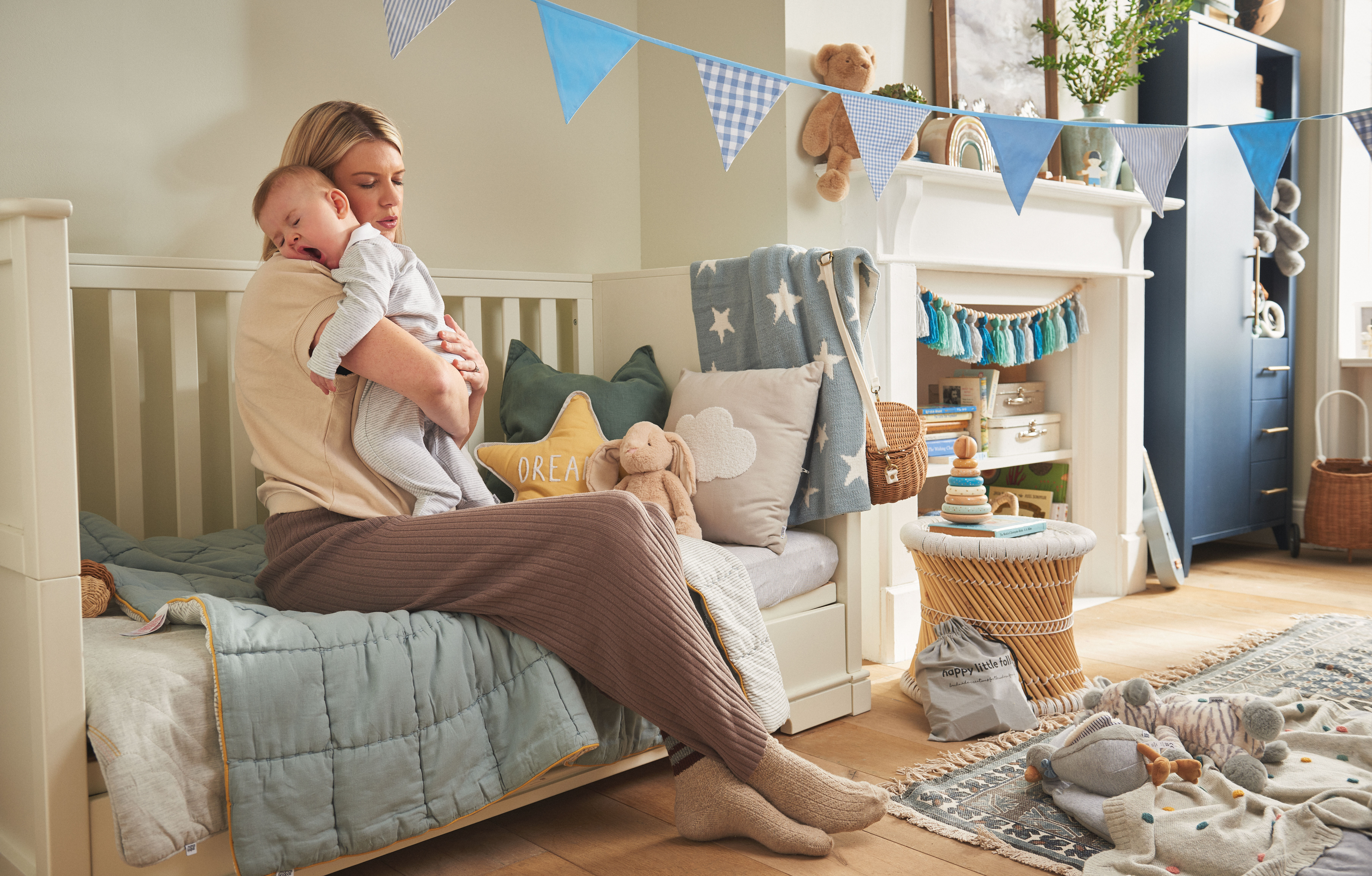 Stripe Collared Sleepsuit image number 5