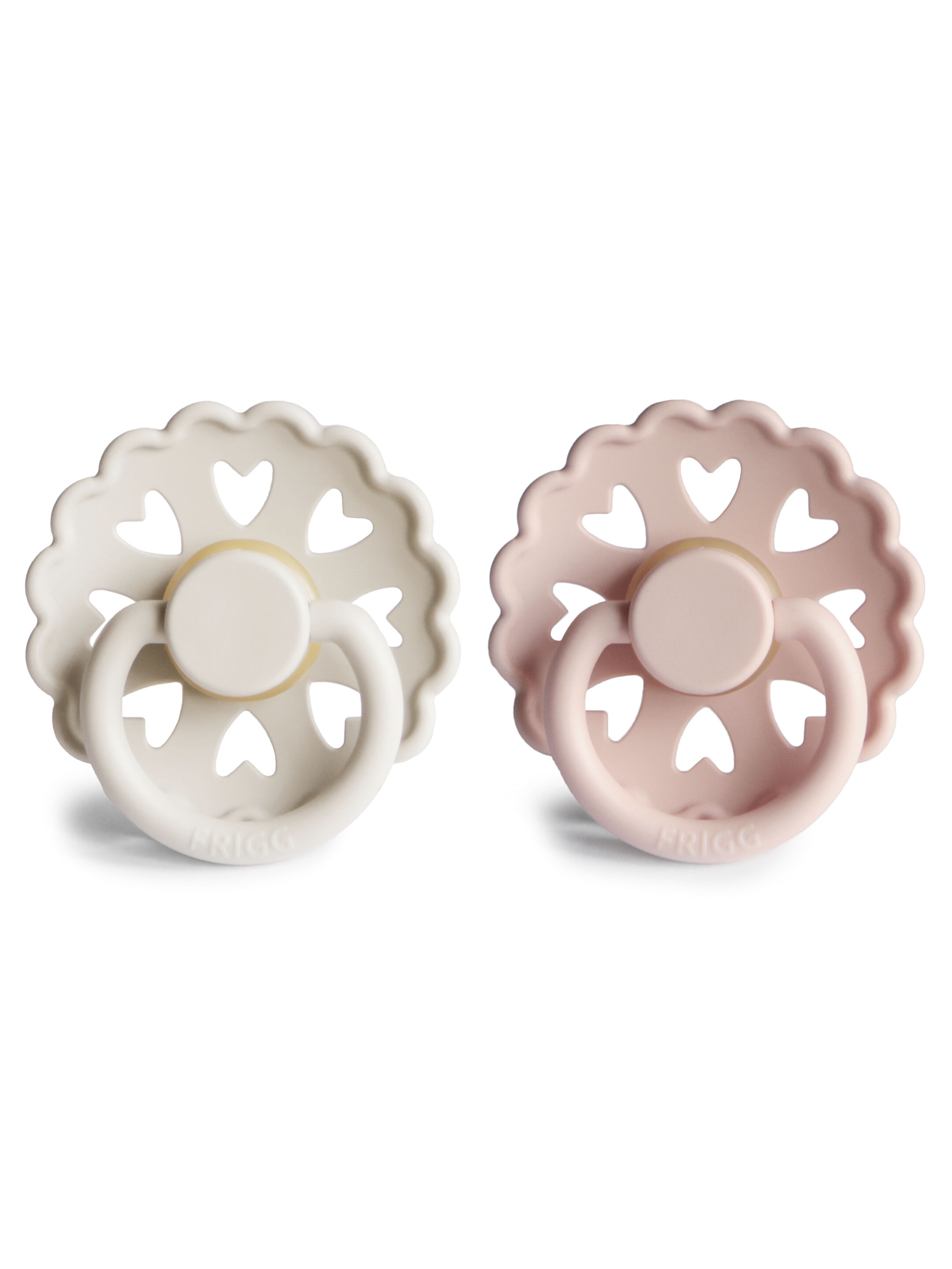 FRIGG Fairytale Latex Baby Pacifier 0-6M 2-PackCream/Blush Size 1 image number 1