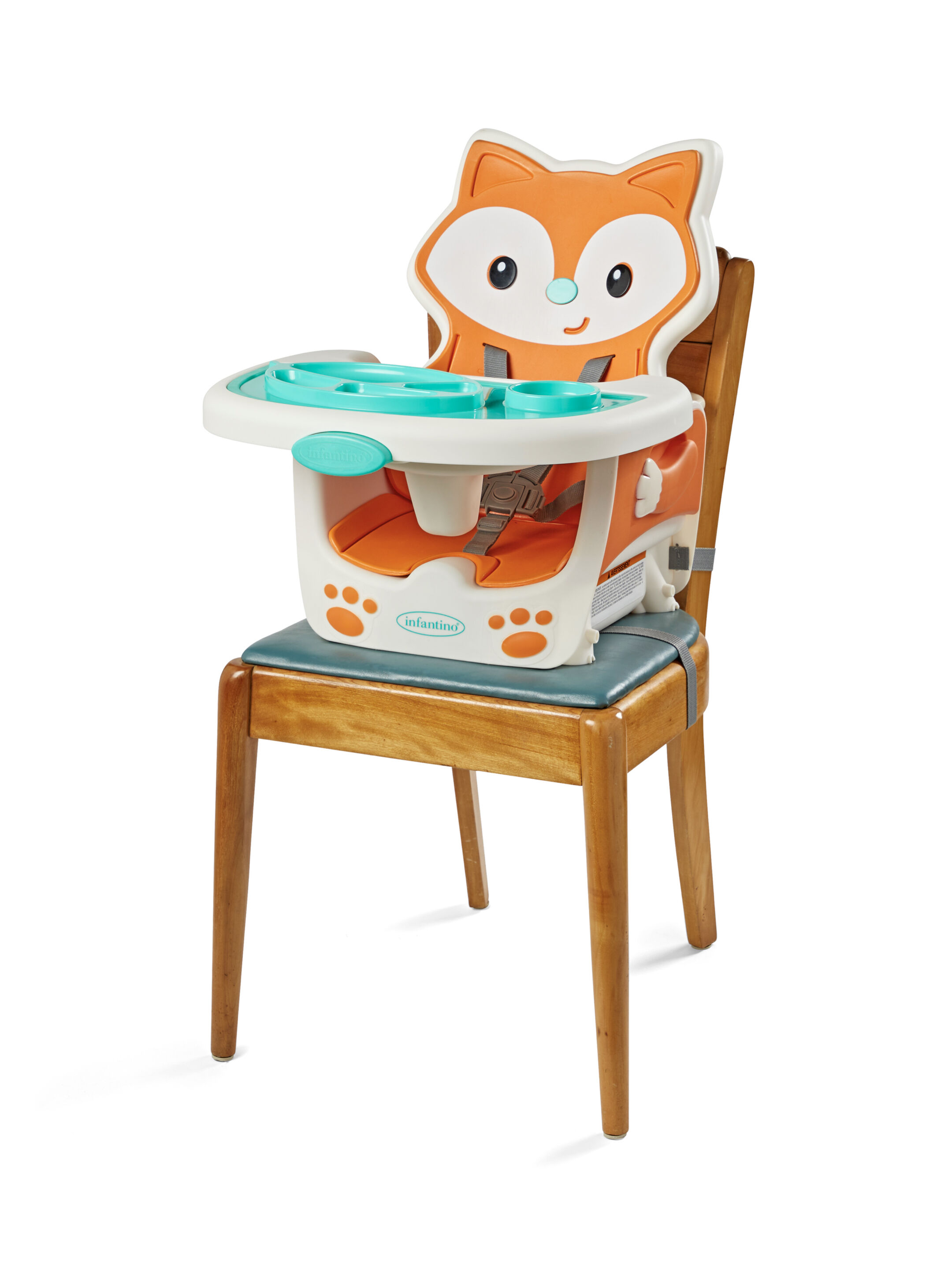 Infantino Grow-With-Me 4-In-1 Convertible Height Chair - Orange Fox image number 6