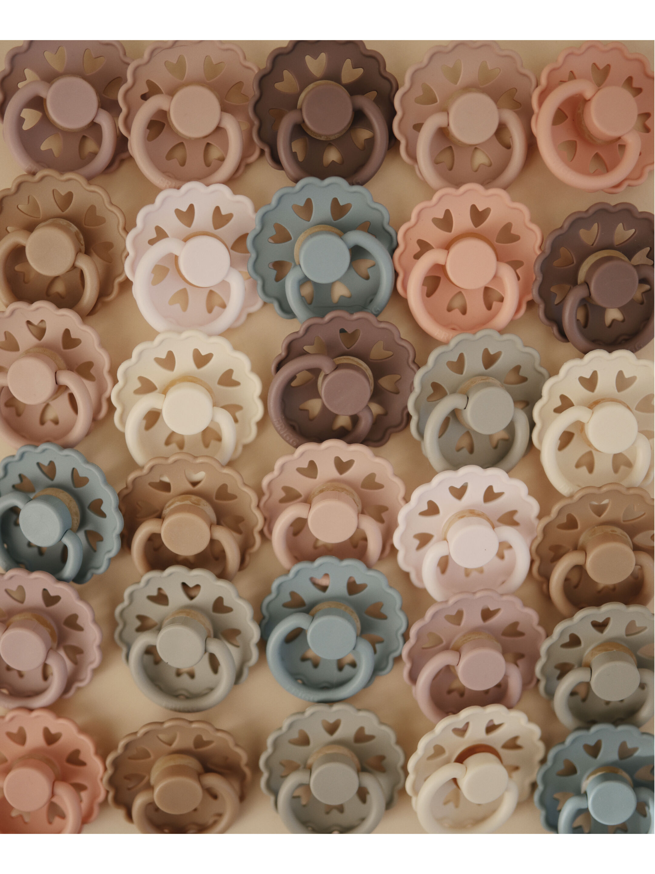 FRIGG Fairytale Latex Baby Pacifier 0-6M 2-PackCream/Blush Size 1 image number 5